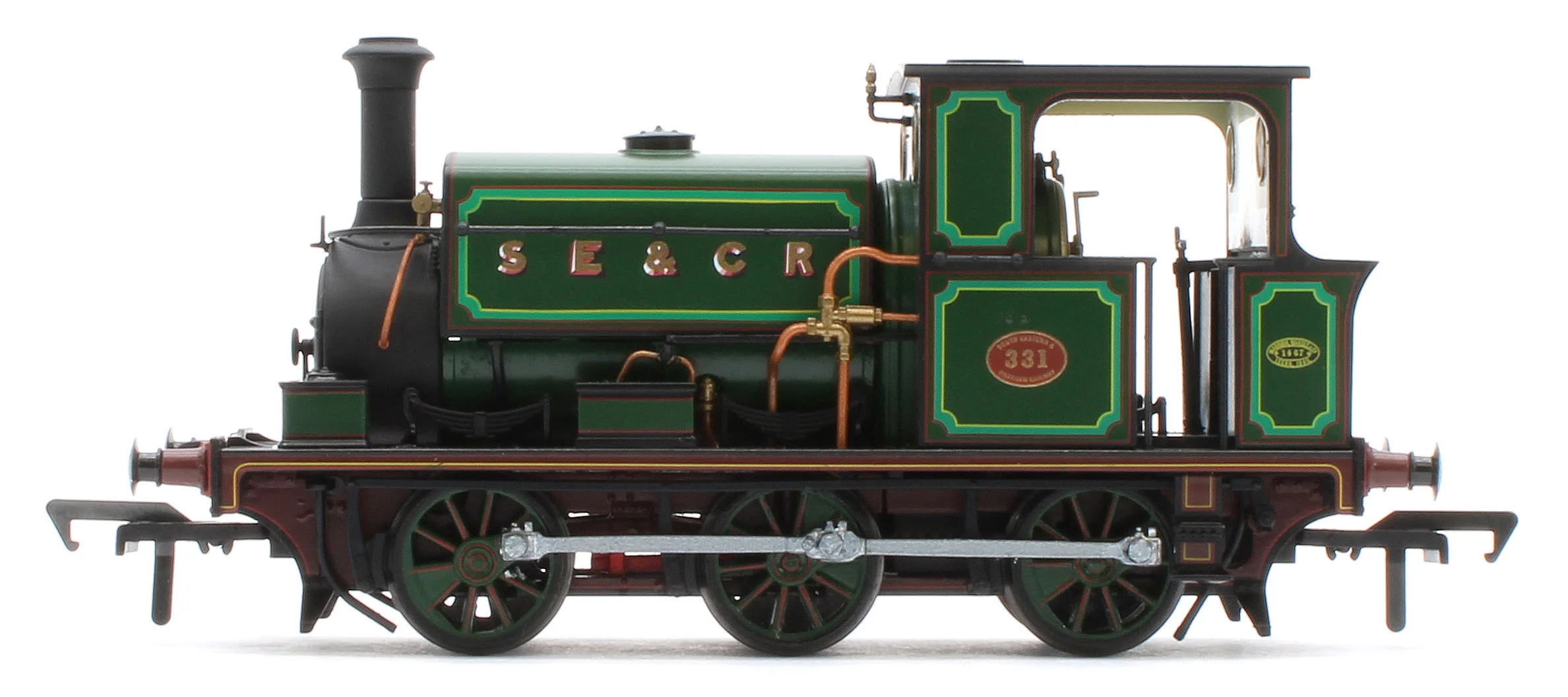 960509 Manning Wardle L Class 'What If' SECR No.331 Fully Lined Wainwright Green 0-6-0ST Steam Tank Locomotive - DCC Sound - Image 2
