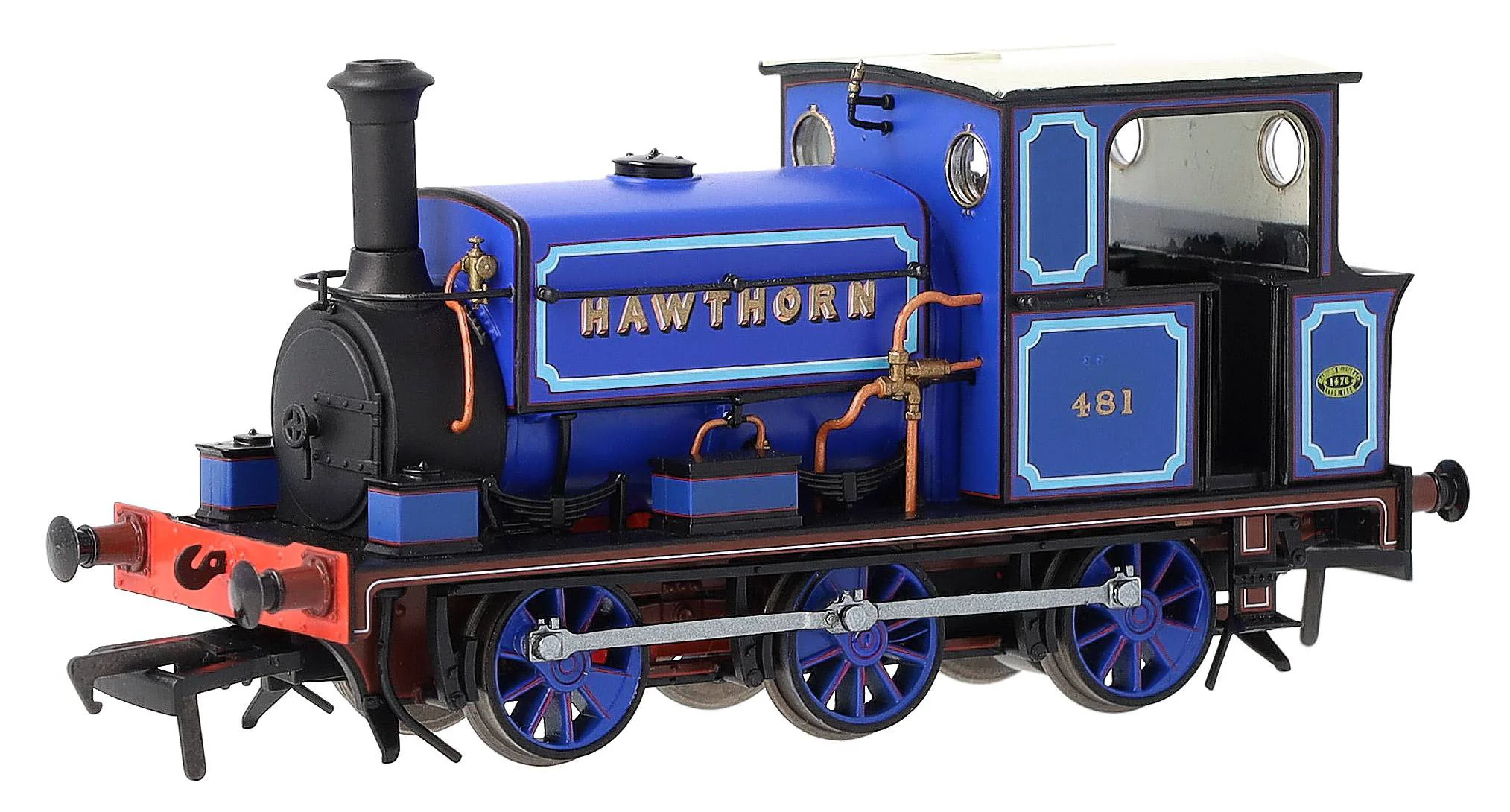 960510 Manning Wardle L Class 'What If' ‘Hawthorn’ No. 481 Bluebell Railway Blue 0-6-0ST Steam Tank Locomotive - DCC Sound