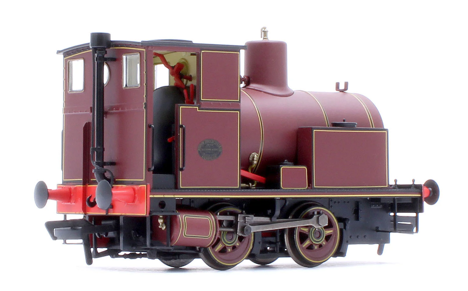 965010 Andrew Barclay Fireless 0-4-0 - Lined Maroon Steam Locomotive - Image 4