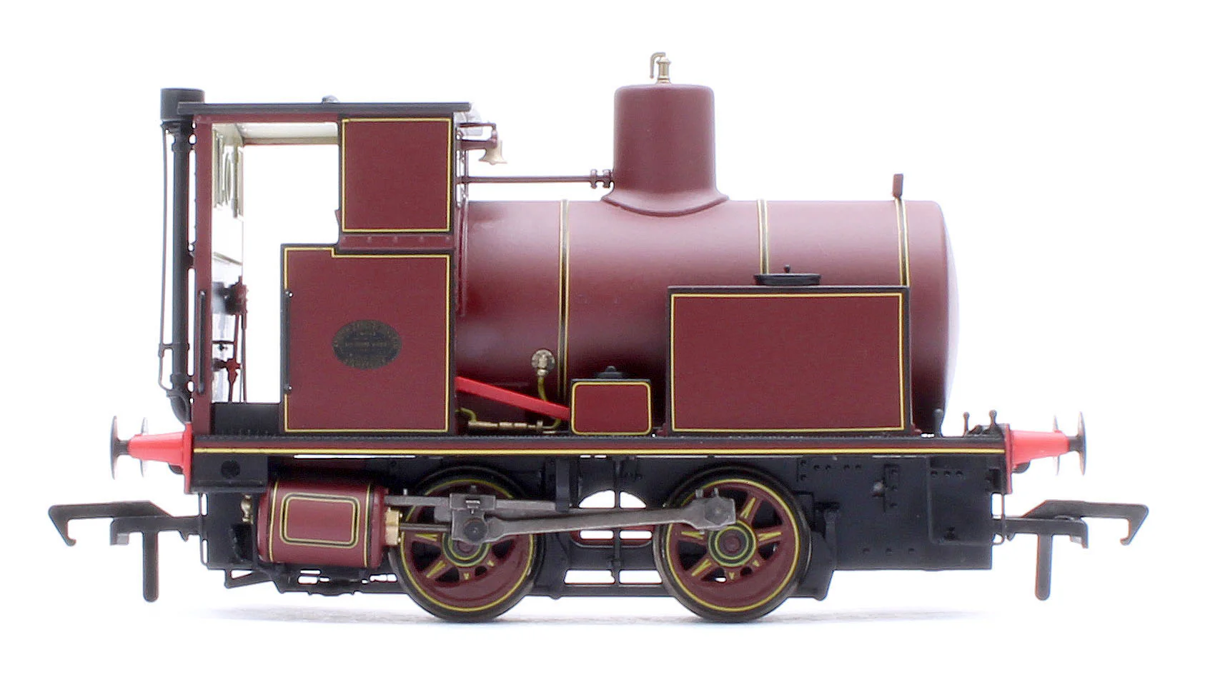 965010 Andrew Barclay Fireless 0-4-0 - Lined Maroon Steam Locomotive - Image 5
