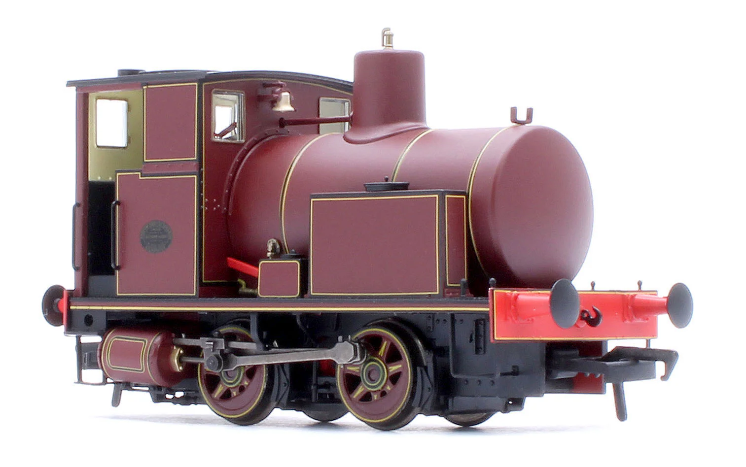 965510 Andrew Barclay Fireless 0-4-0 - Lined Maroon Steam Locomotive - DCC Sound - Image 6