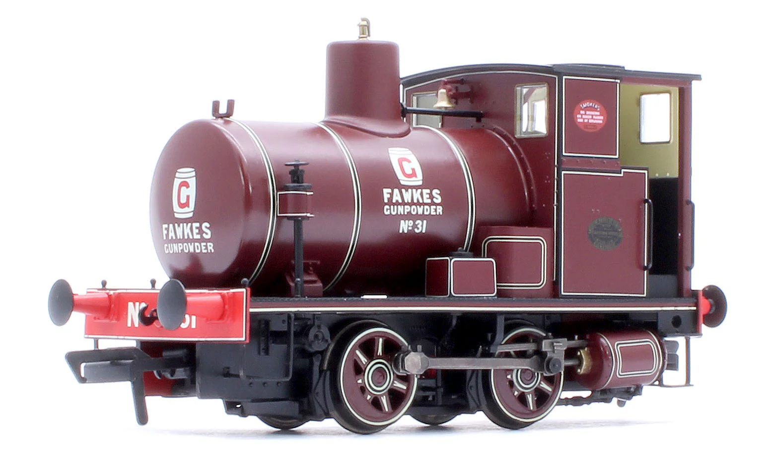 965511 Andrew Barclay Fireless 0-4-0 G. Fawkes Gunpowder Works No.31 Steam Locomotive - DCC Sound