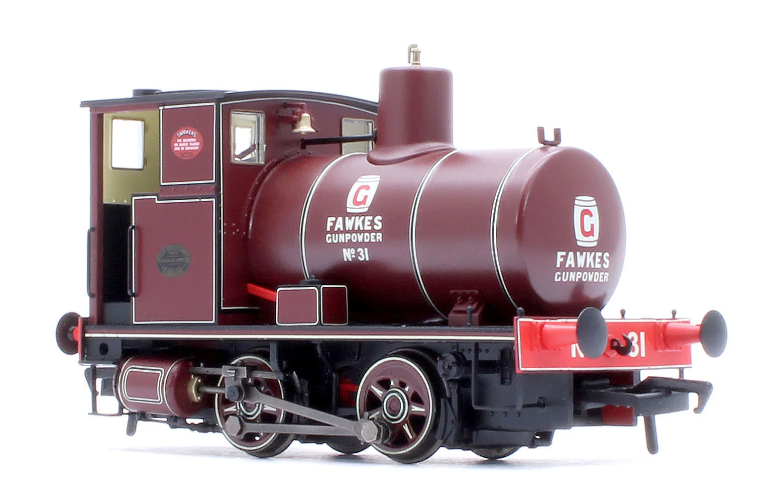 965511 Andrew Barclay Fireless 0-4-0 G. Fawkes Gunpowder Works No.31 Steam Locomotive - DCC Sound - Image 6