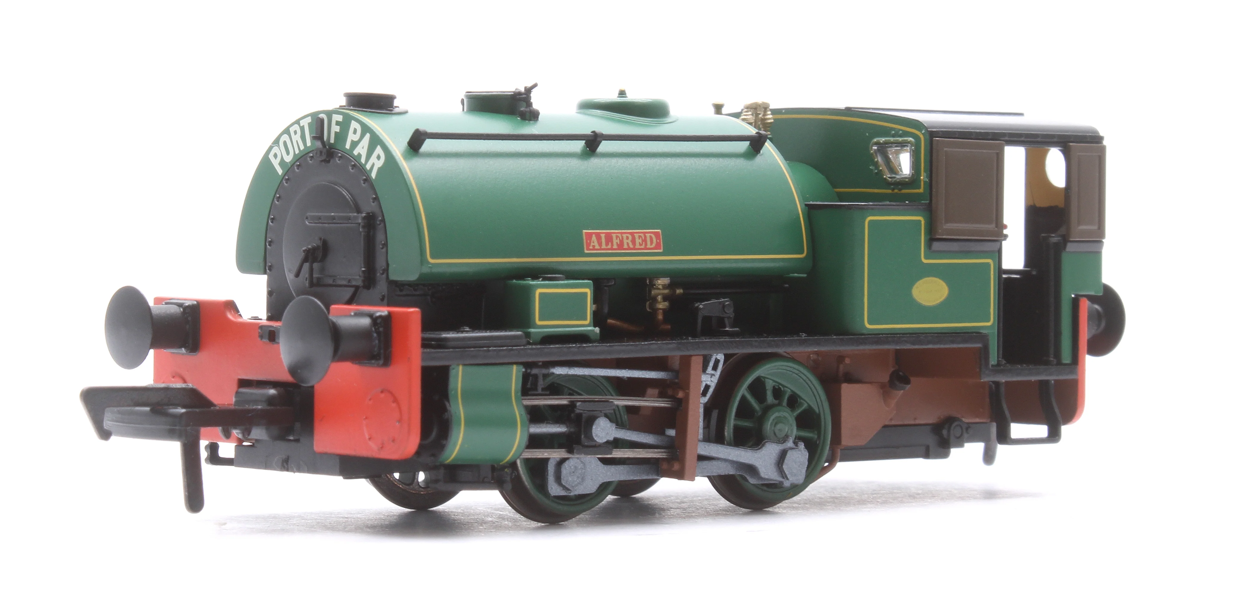 968001 Port of Par Bagnall’s in Special Presentation Box Twin Pack - Lined Dark Green Steam Locomotive - Image 3