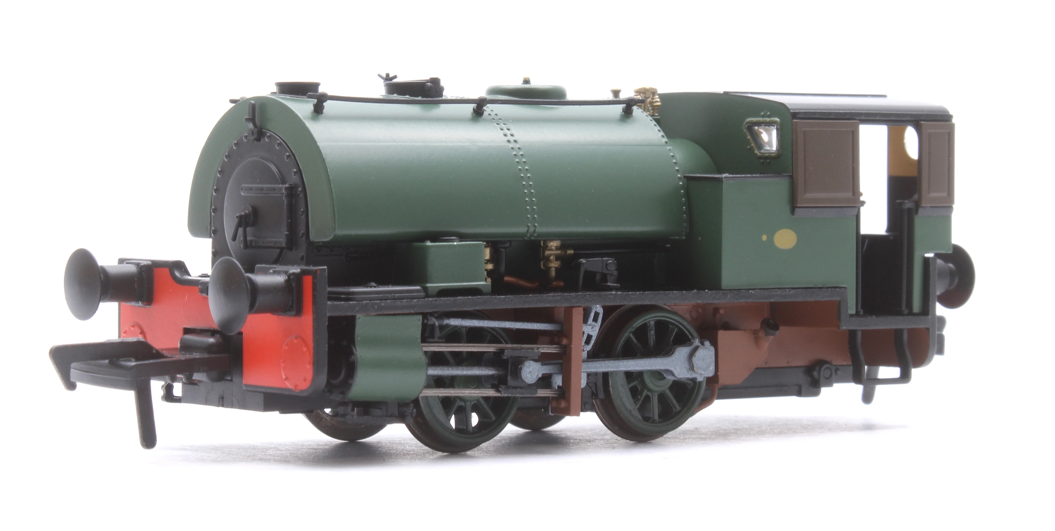 968003 Port of Par Bagnall - Unlined Dark Green Steam Locomotive