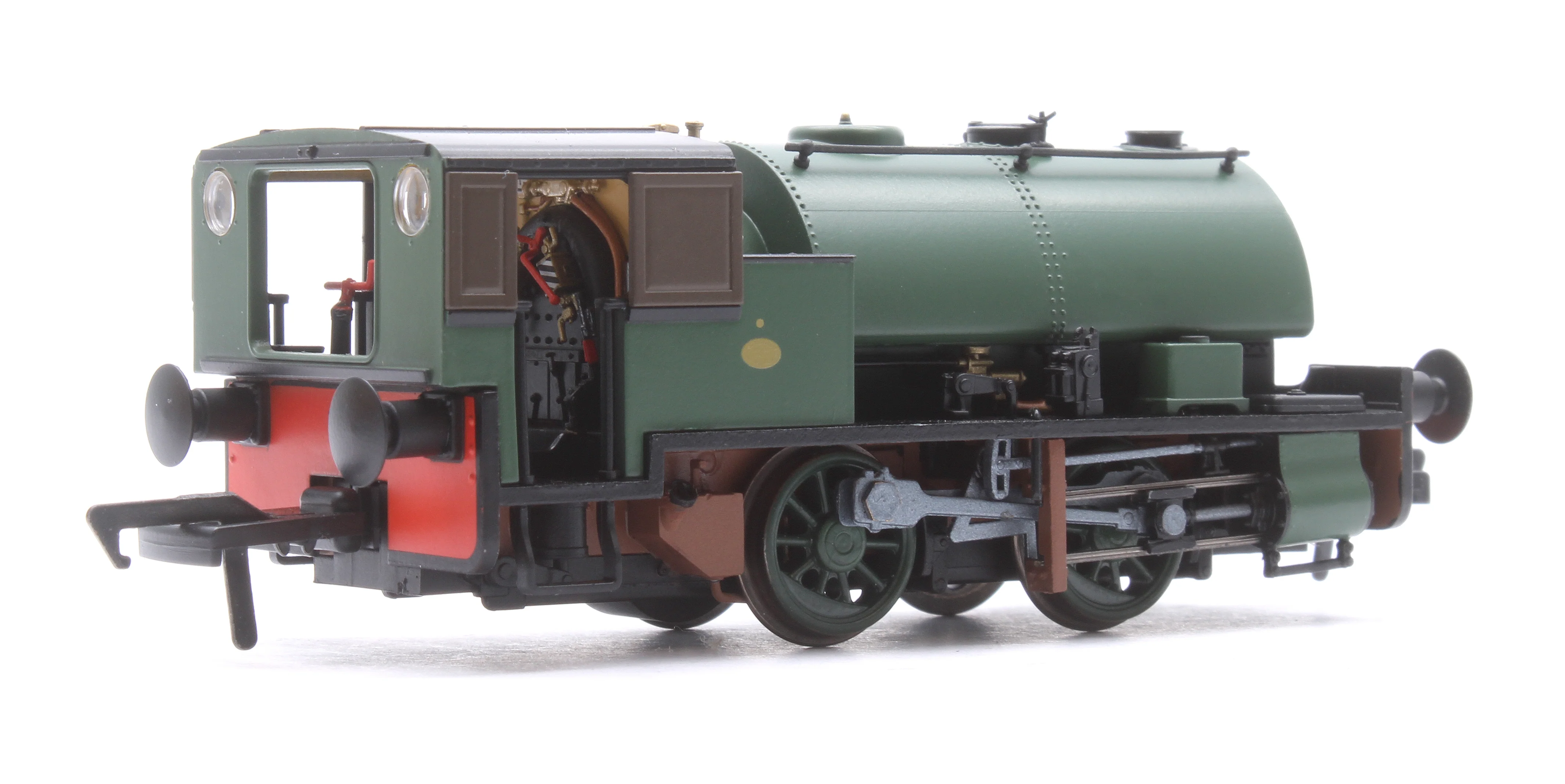 968003 Port of Par Bagnall - Unlined Dark Green Steam Locomotive - Image 3