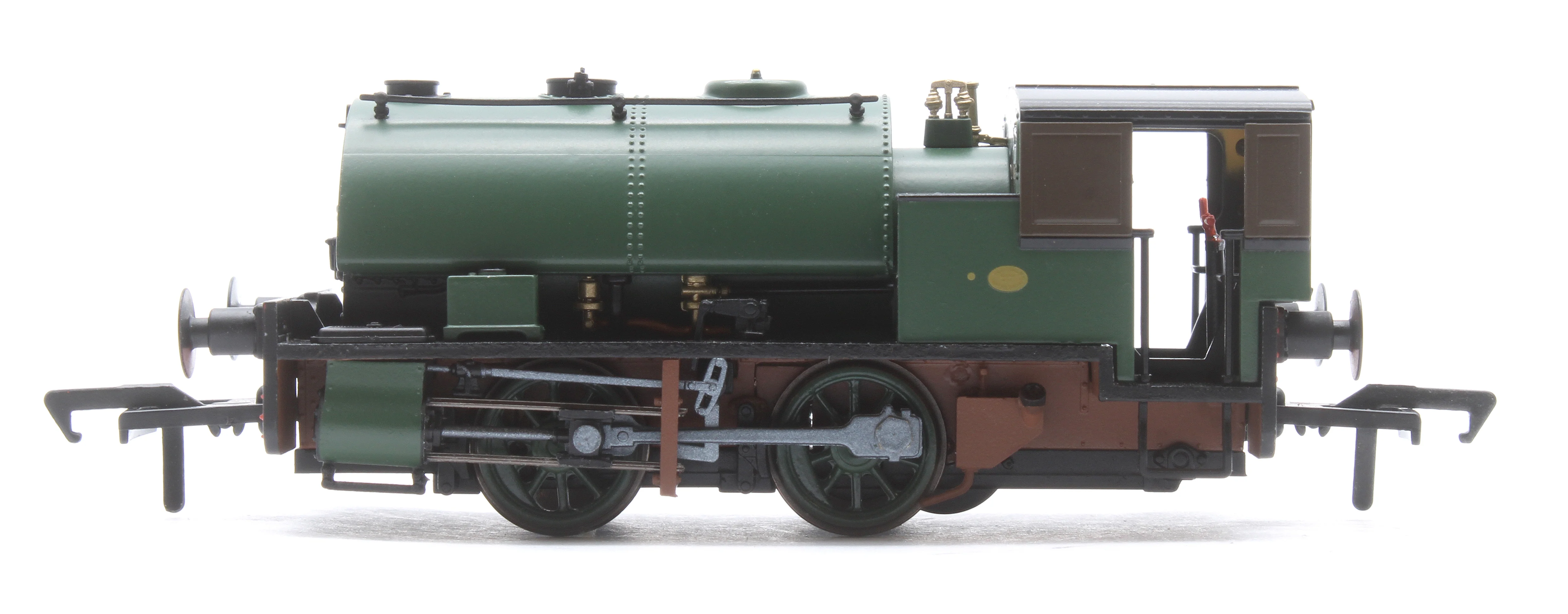 968503 Port of Par Bagnall - Unlined Dark Green Steam Locomotive - DCC Sound - Image 5