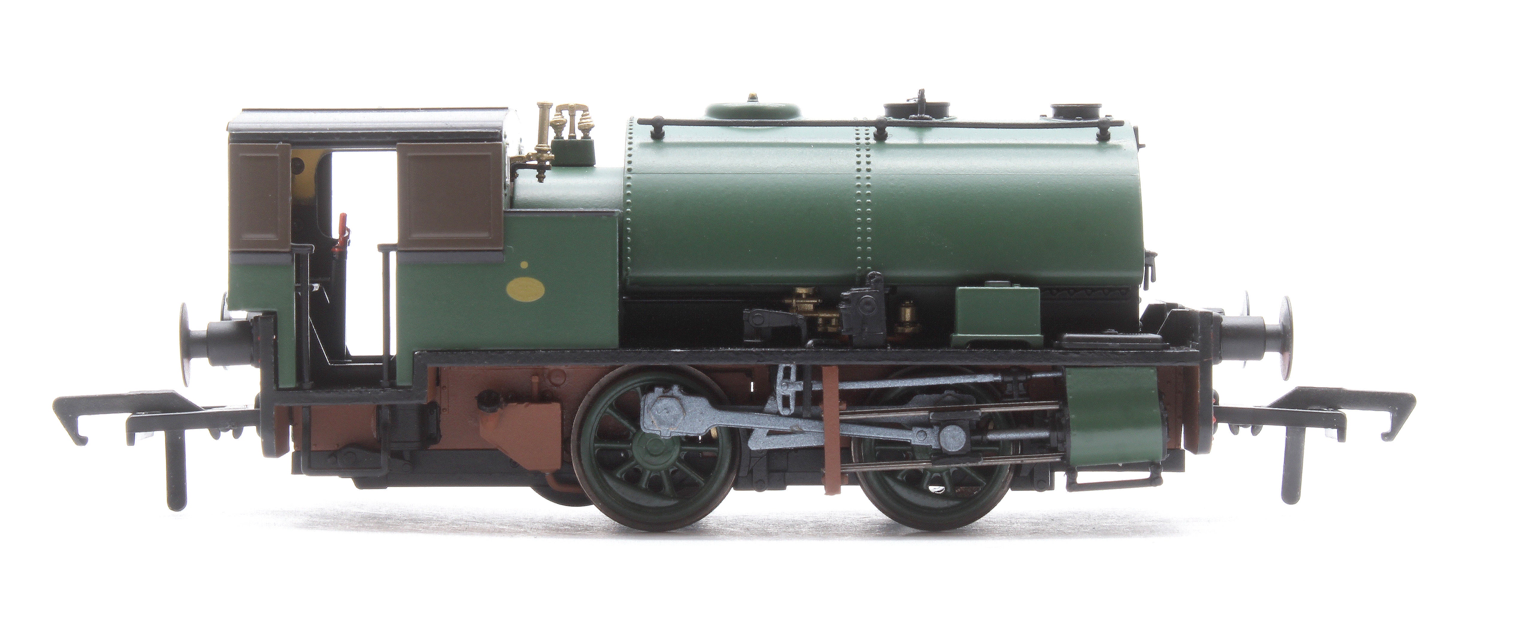 968503 Port of Par Bagnall - Unlined Dark Green Steam Locomotive - DCC Sound - Image 6