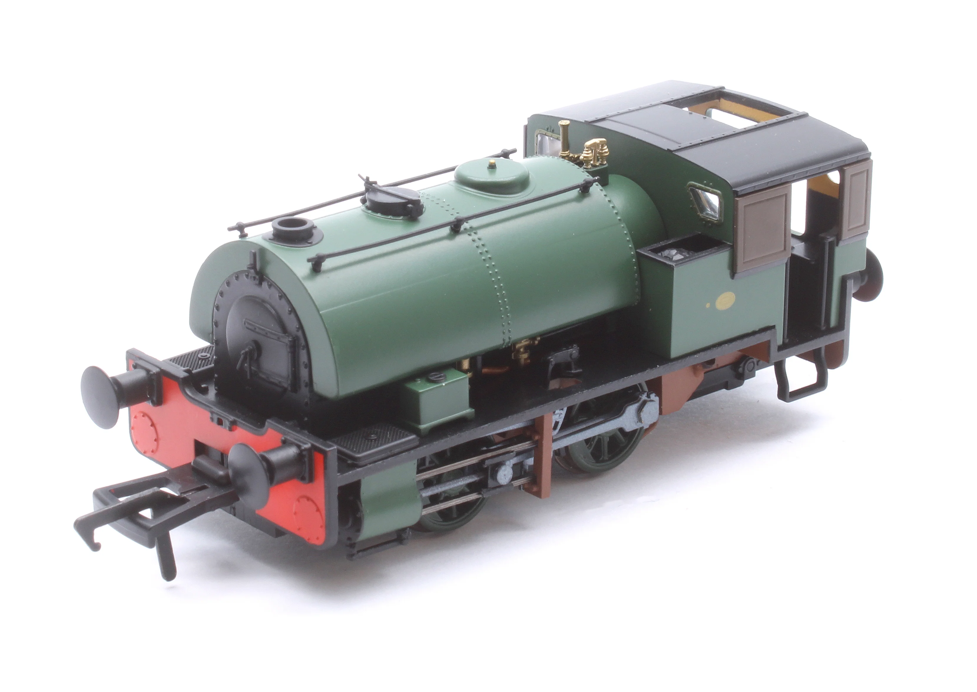 968503 Port of Par Bagnall - Unlined Dark Green Steam Locomotive - DCC Sound - Image 8