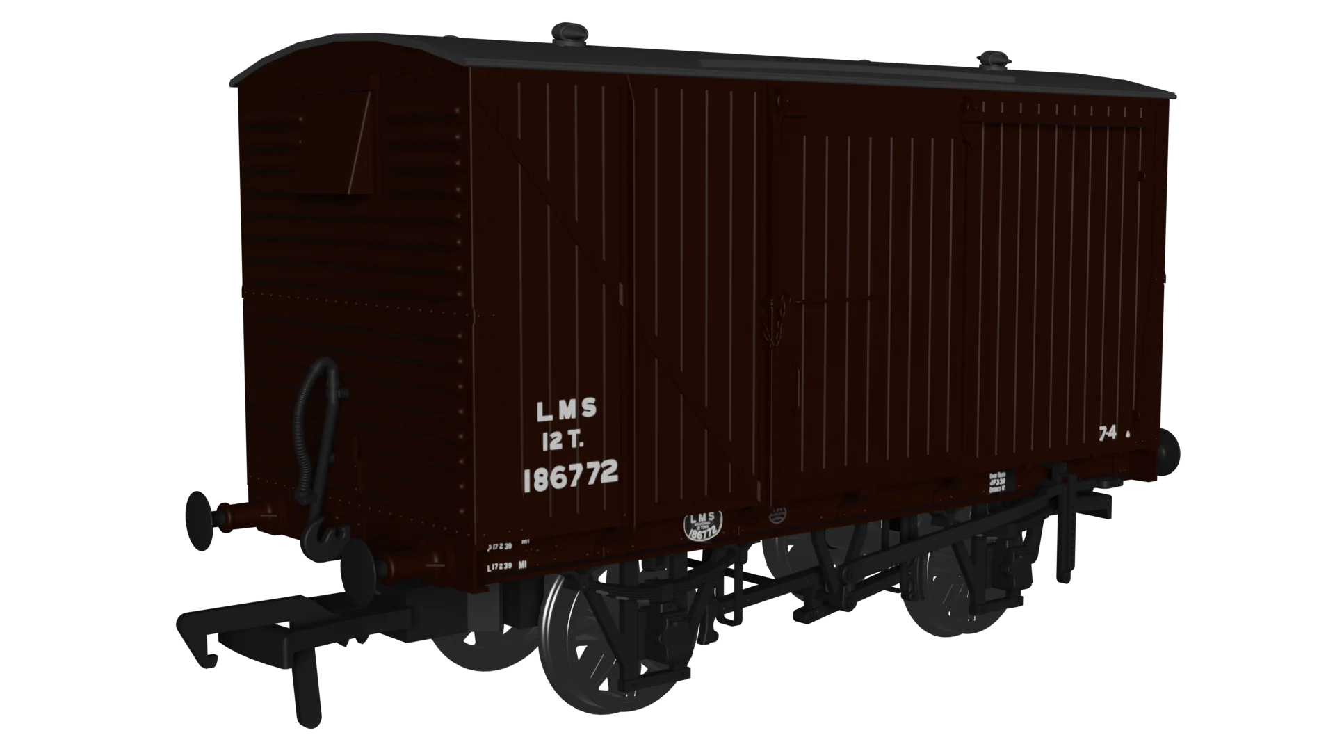 970105 12 Ton LMS D1832A Van - LMS (post-36) No.186772