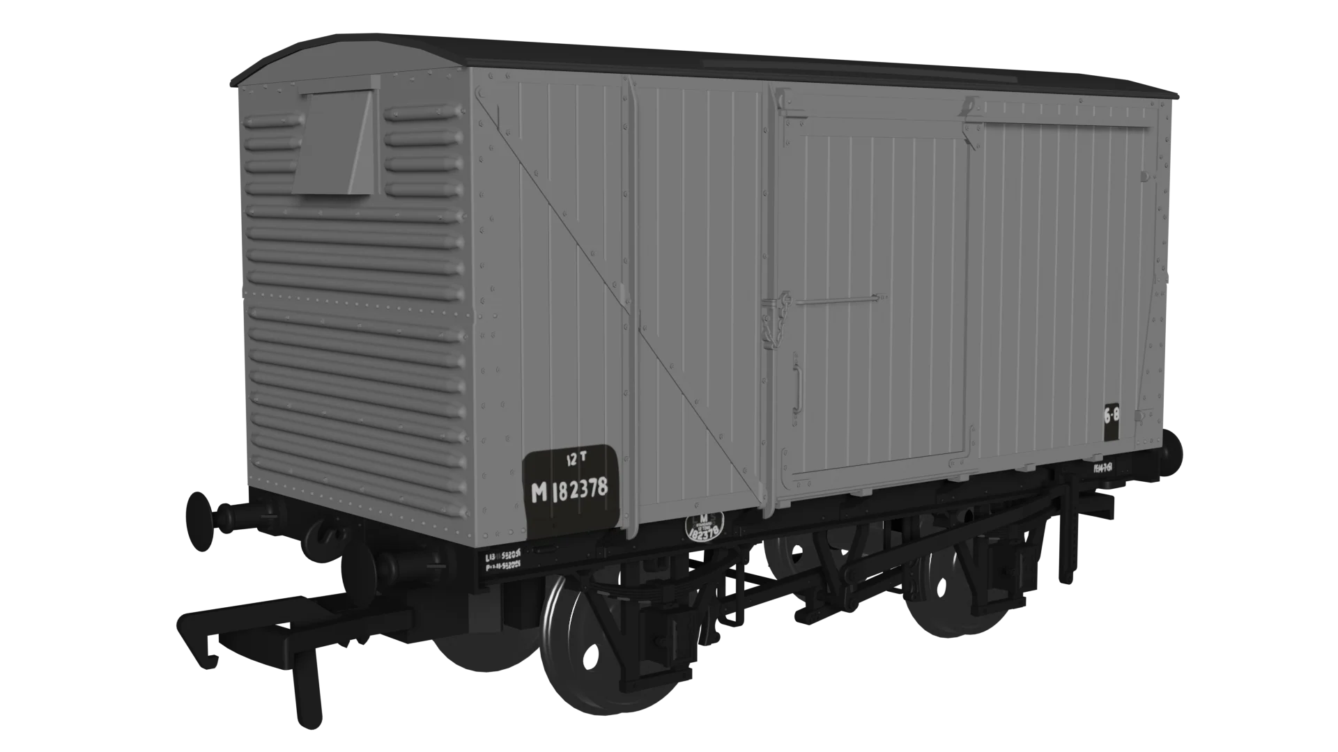 970108 12 Ton LMS D1832A Van - BR No.M182378