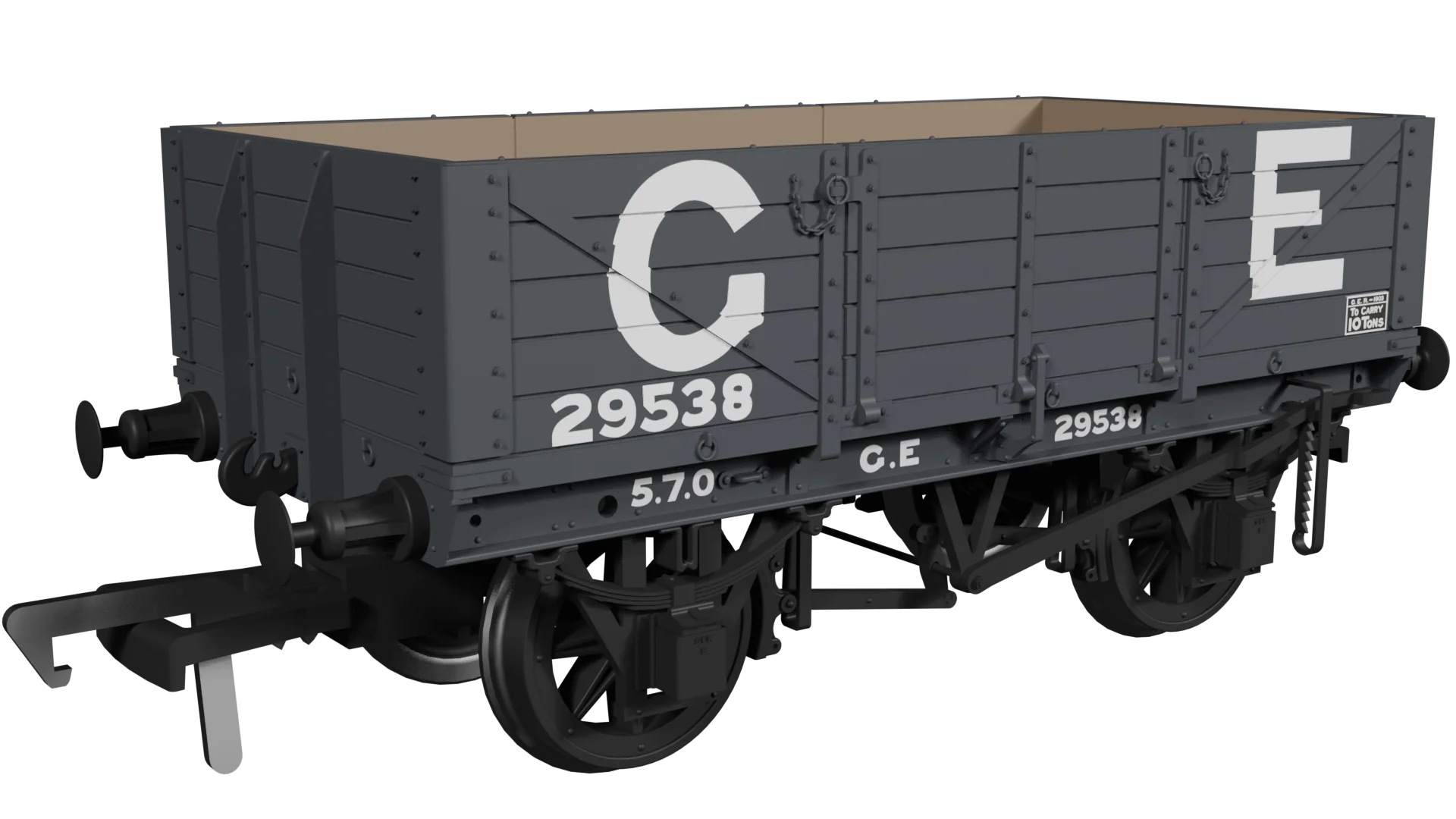 972004 GER Dia.17 5-Plank Open Wagon GER No.29538