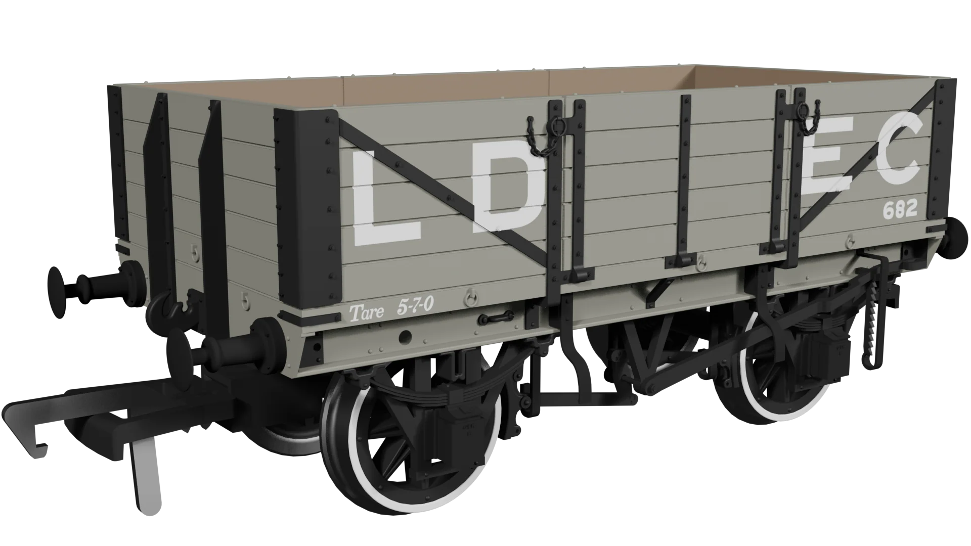 972005 GER Dia.17 5-Plank Open Wagon LDEC No.682 - Image 2