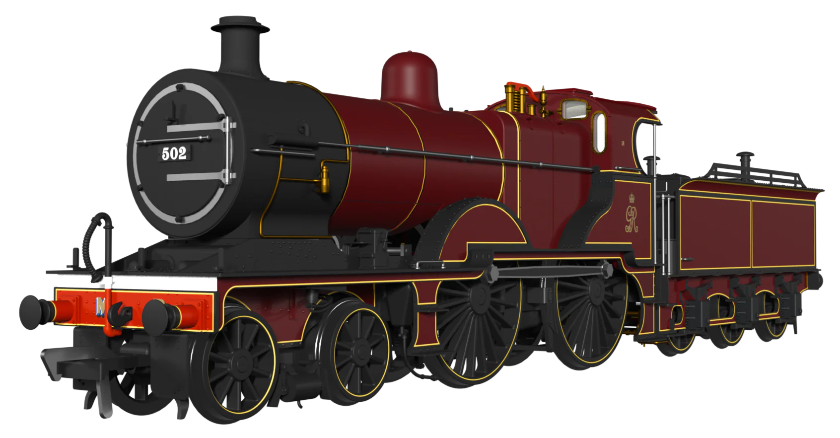 974501 Midland Railway 483 Class 4-4-0 Royal Train No.502 Steam Locomotive - DCC Sound