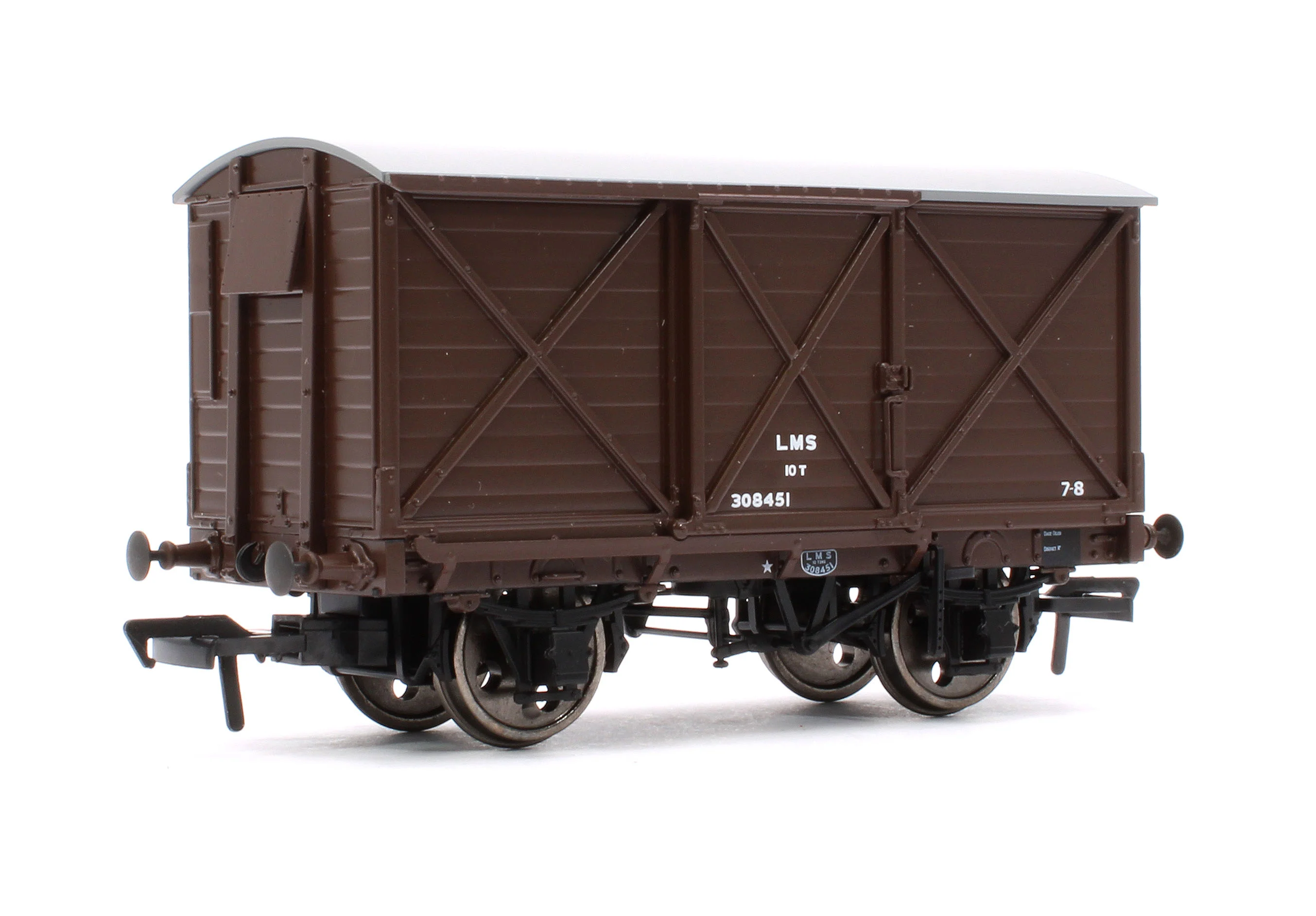 976012 Caledonian Railway Dia.67 10t Van - LMS (post-36) No.308451