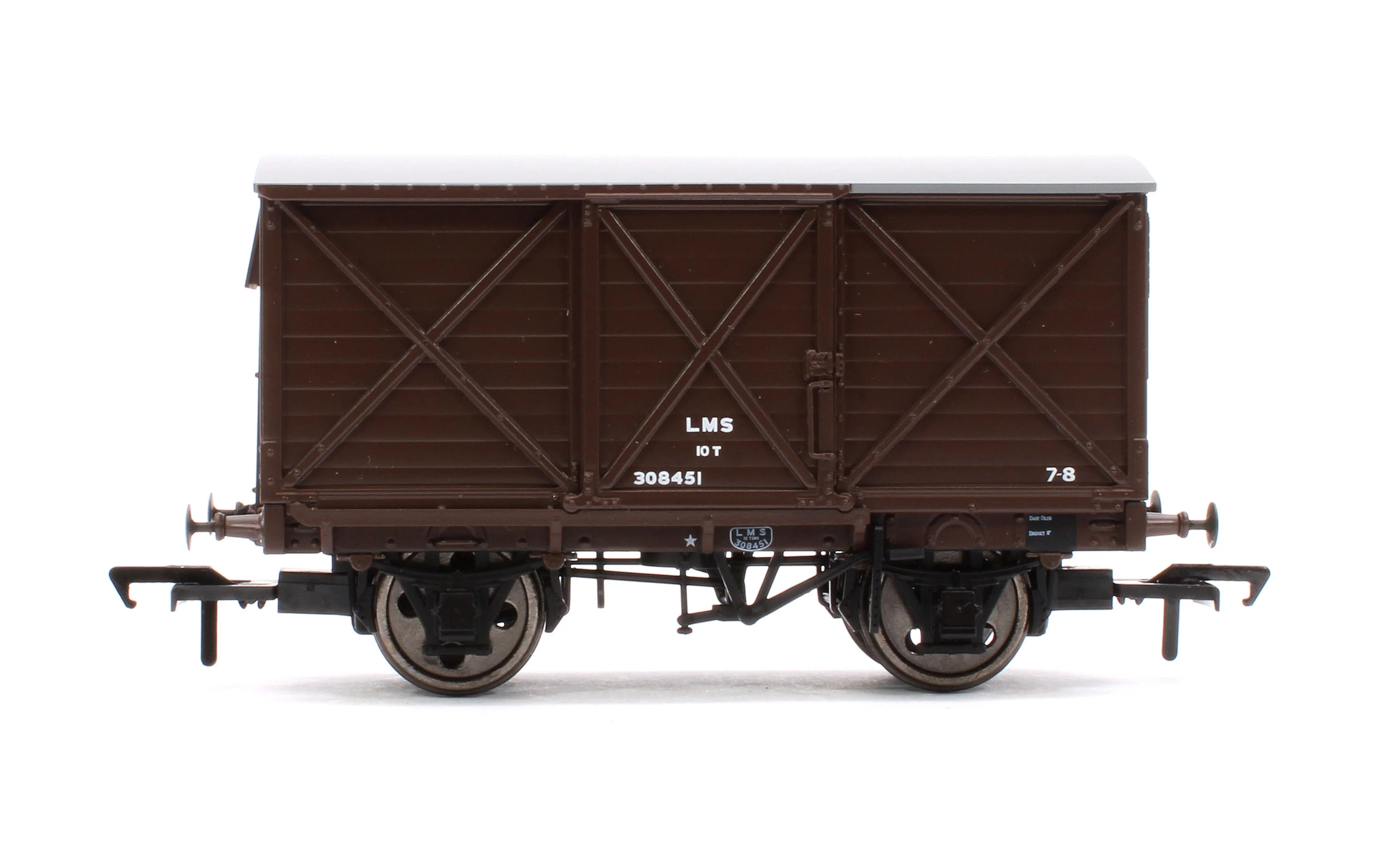 976012 Caledonian Railway Dia.67 10t Van - LMS (post-36) No.308451 - Image 2