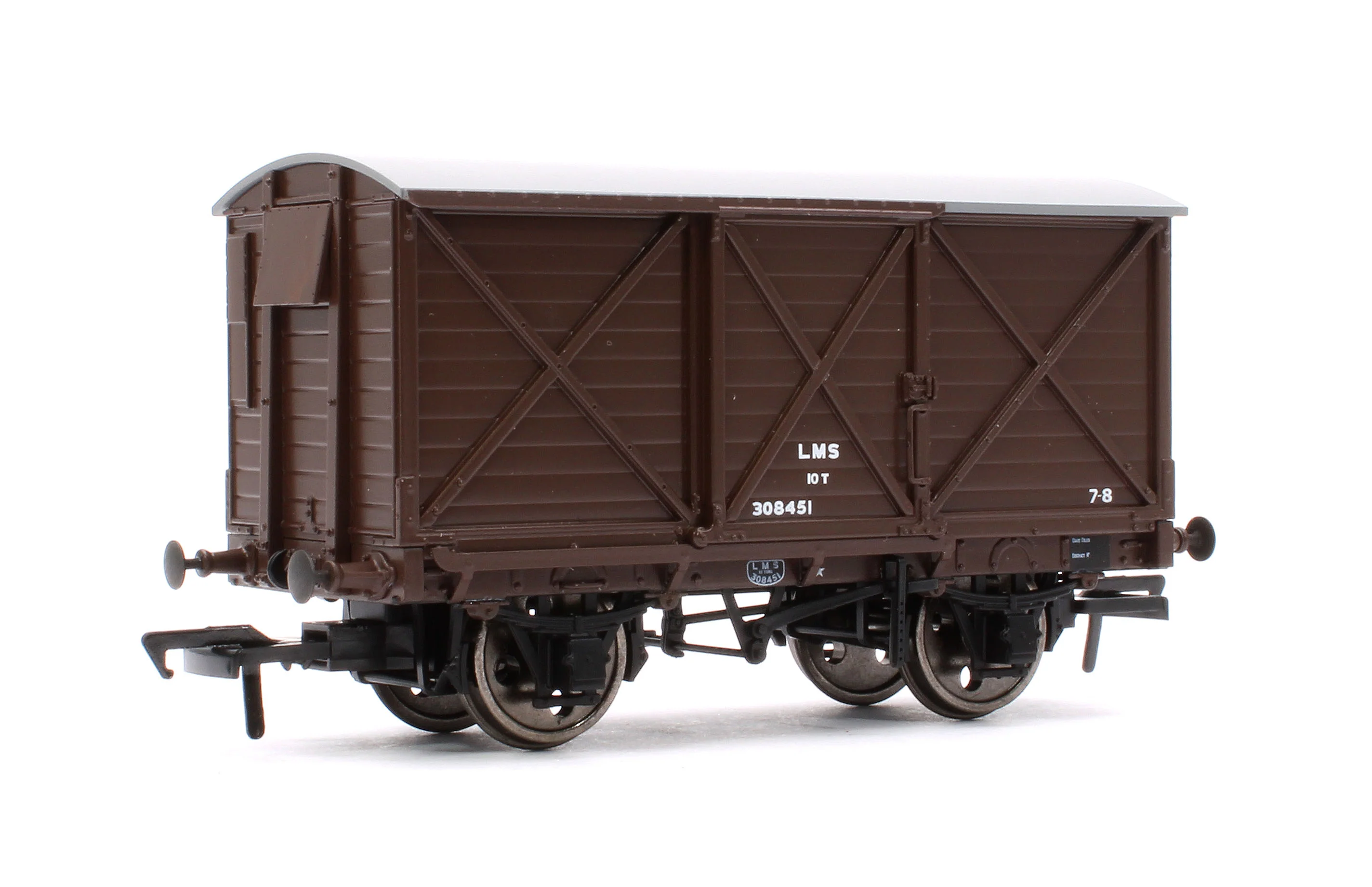 976012 Caledonian Railway Dia.67 10t Van - LMS (post-36) No.308451 - Image 3