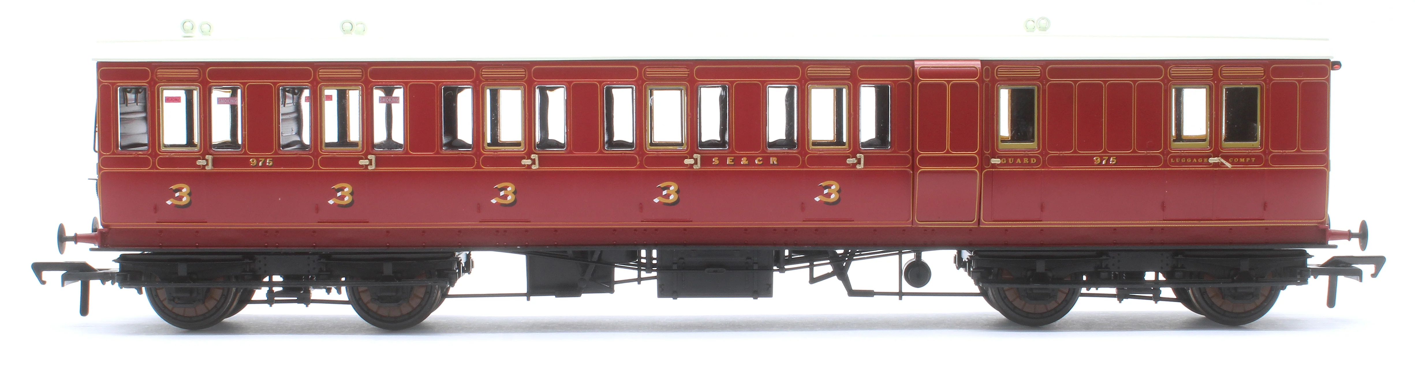 978002 48' SECR ‘Evolution’ Bogie Coach Non-Corridor Brake Third No.975 - Image 2