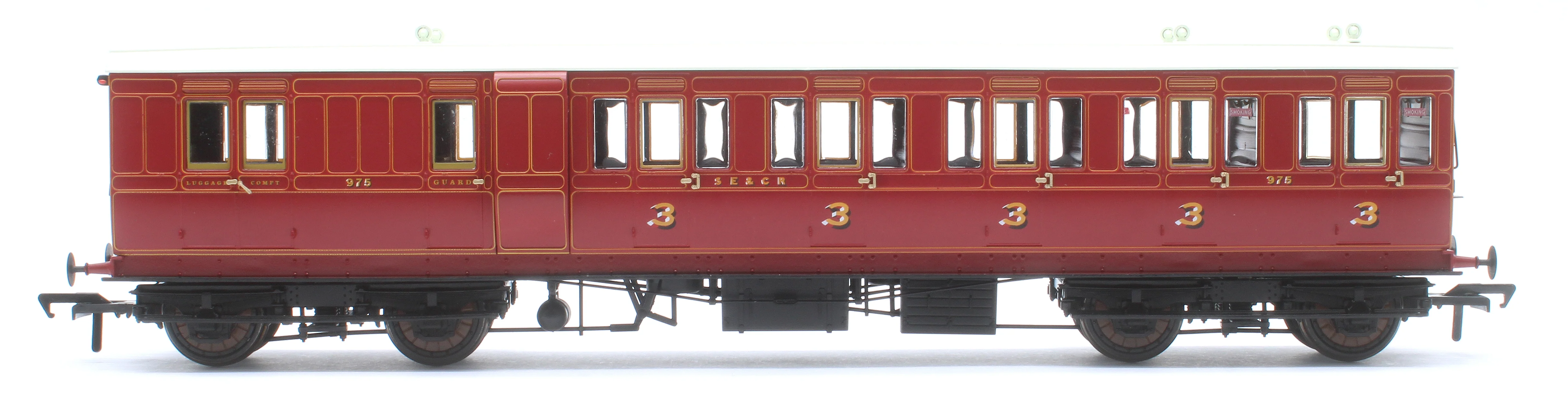 978002 48' SECR ‘Evolution’ Bogie Coach Non-Corridor Brake Third No.975 - Image 4