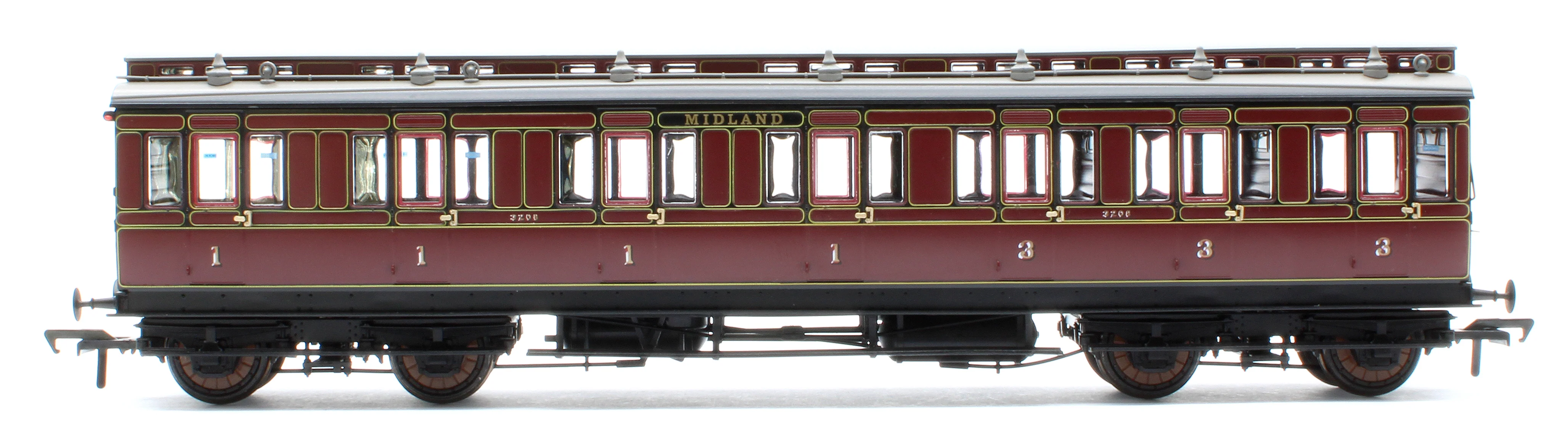 978008 48' Midland Railway ‘Evolution’ Bogie Coach Non-Corridor Composite No.3208 - Image 2