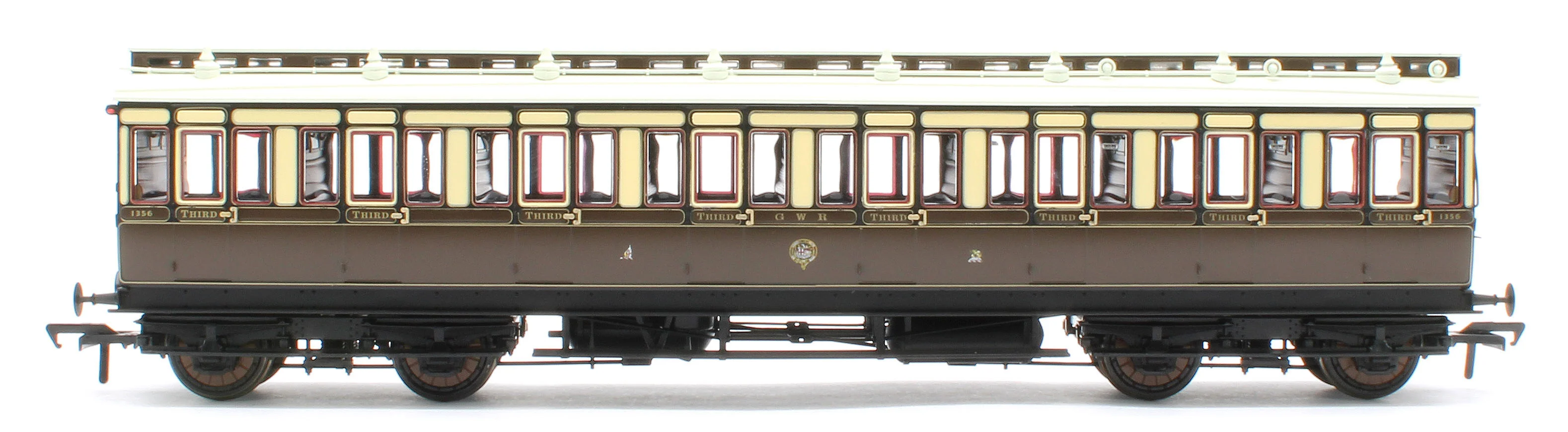 978013 48' GWR ‘Evolution’ Bogie Coach Non-Corridor Carriage No.837, No.1356 & No.8087 3-Pack - Image 7