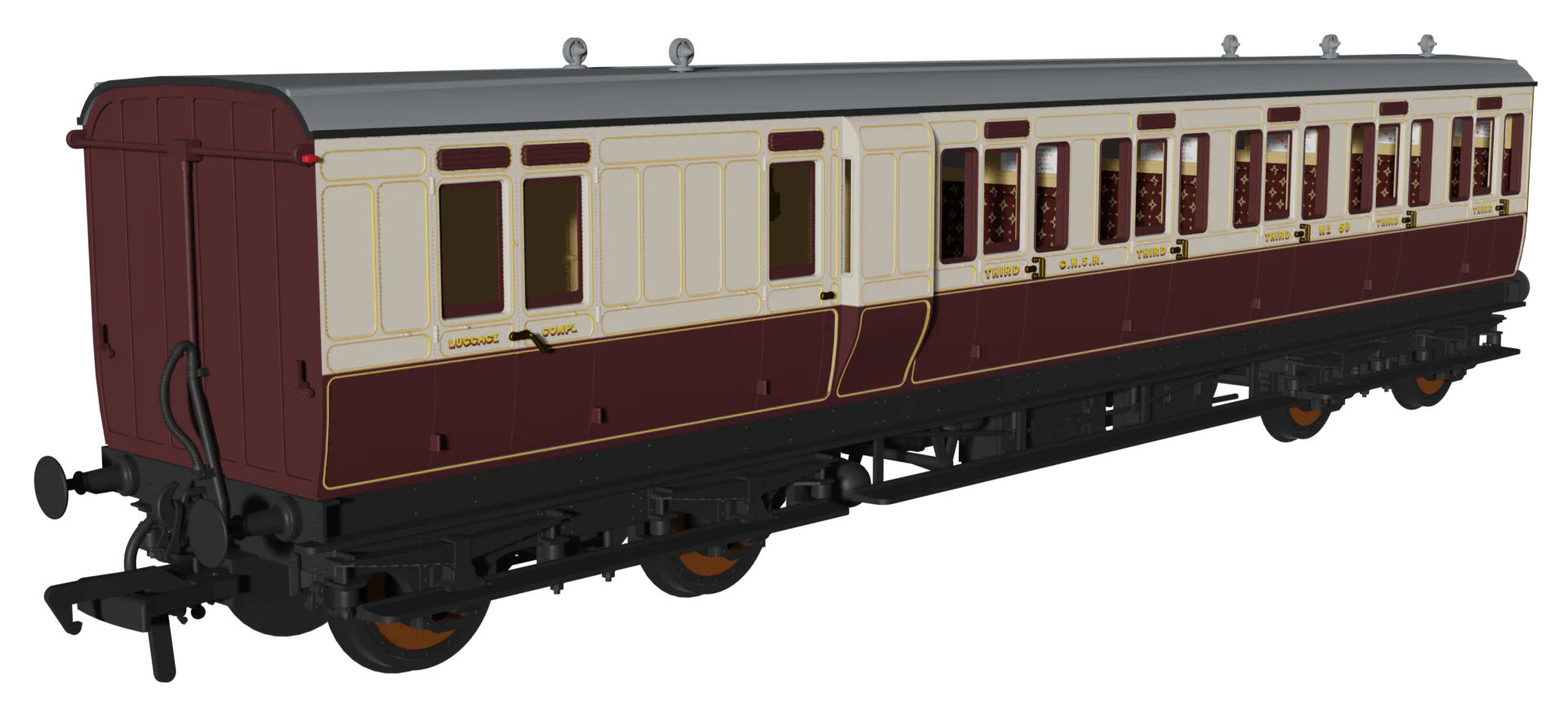 978207 Evolution' 48' GNoSR Non-Corridor Carriage No.69, 112 & 60 Triple Pack - Image 3