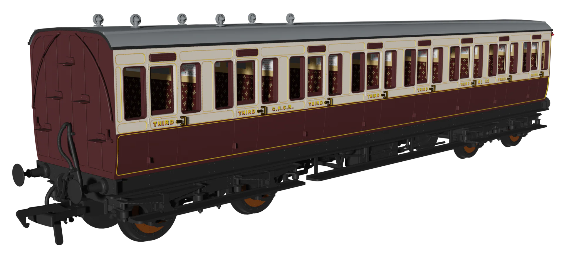 978207 Evolution' 48' GNoSR Non-Corridor Carriage No.69, 112 & 60 Triple Pack - Image 4