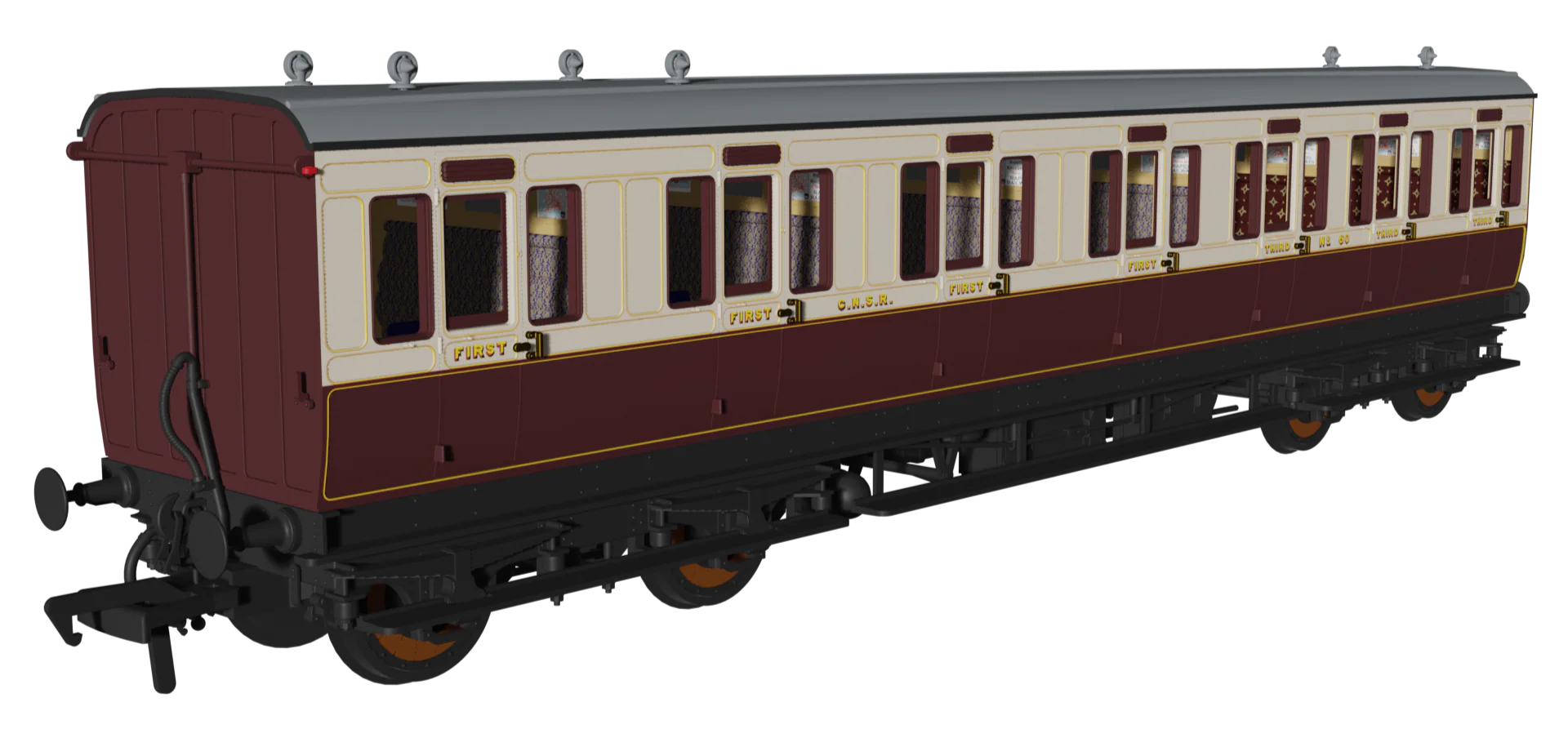978207 Evolution' 48' GNoSR Non-Corridor Carriage No.69, 112 & 60 Triple Pack - Image 5