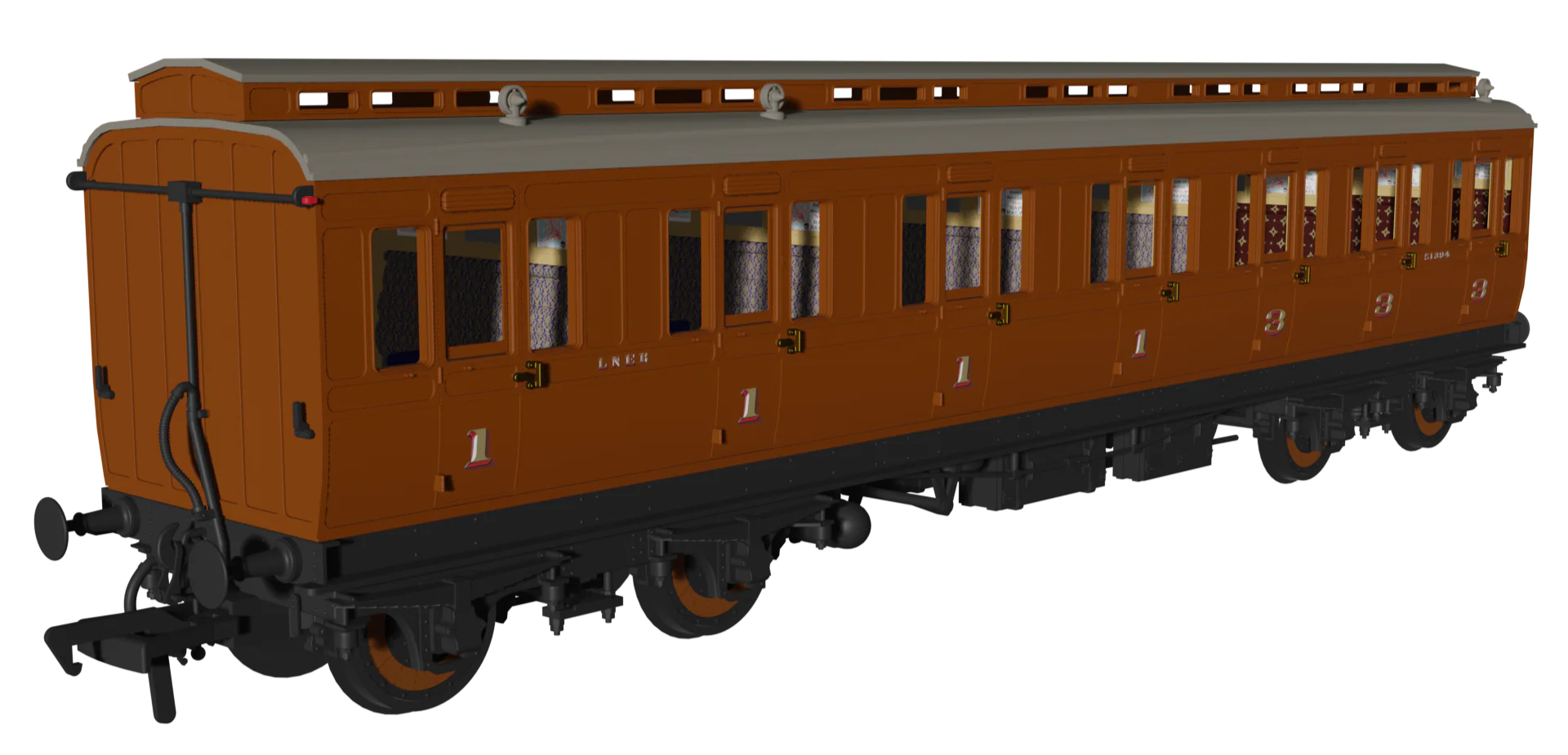 978222 Evolution' 48' LNER Non-Corridor Composite No.51394