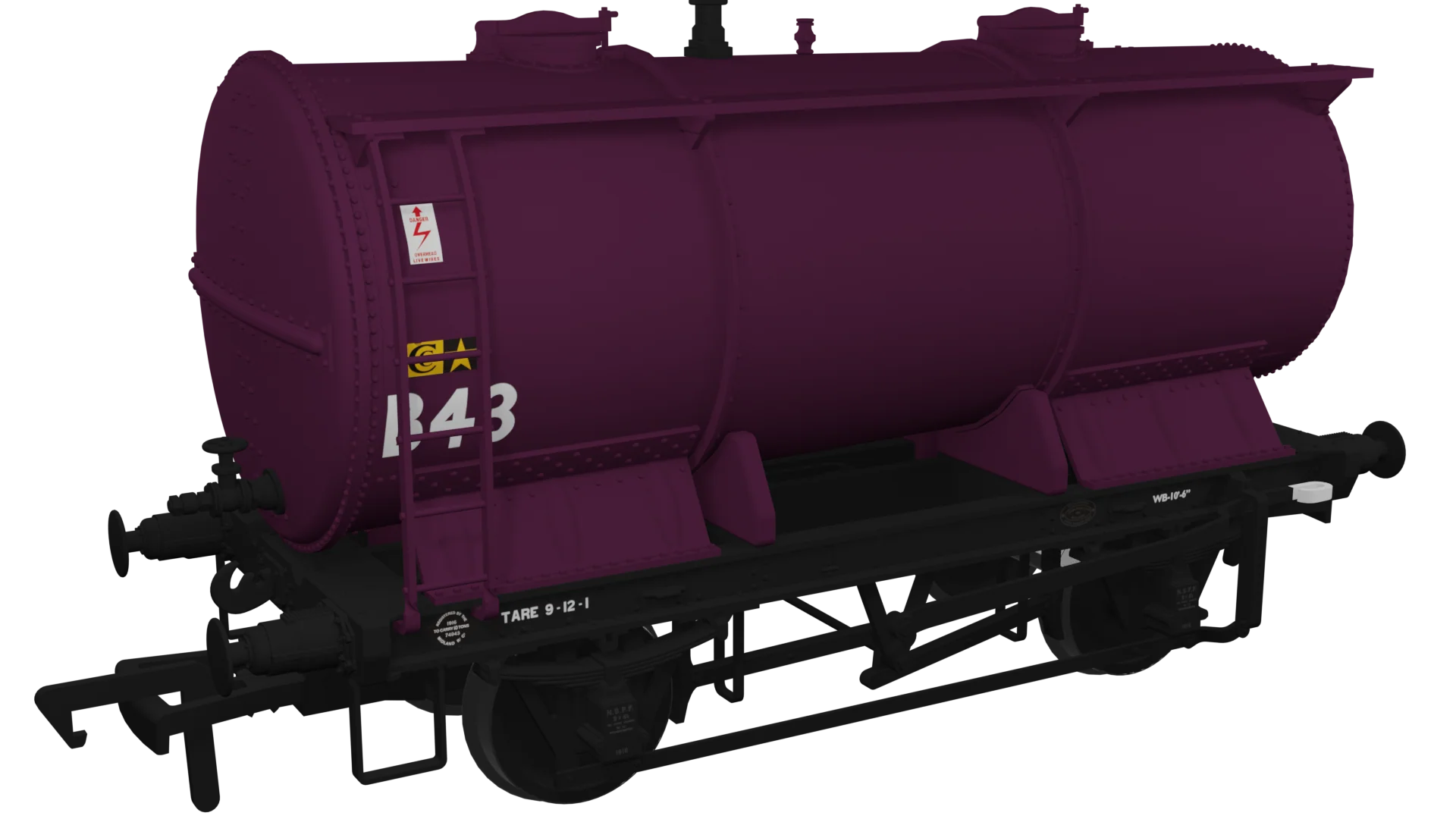 981011 Chemical Tank Wagon - Molasses Tank - BSC Unbranded No.B43 - Image 2