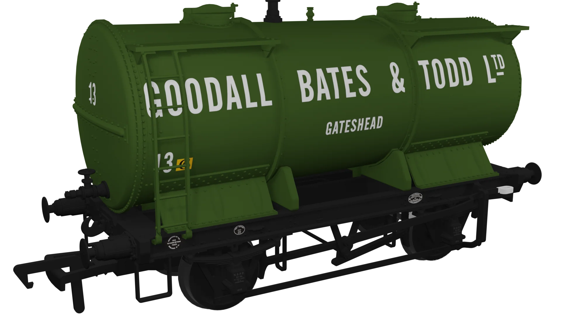 981012 Chemical Tank Wagon - Goodall, Bates & Todd No.13 - Image 2
