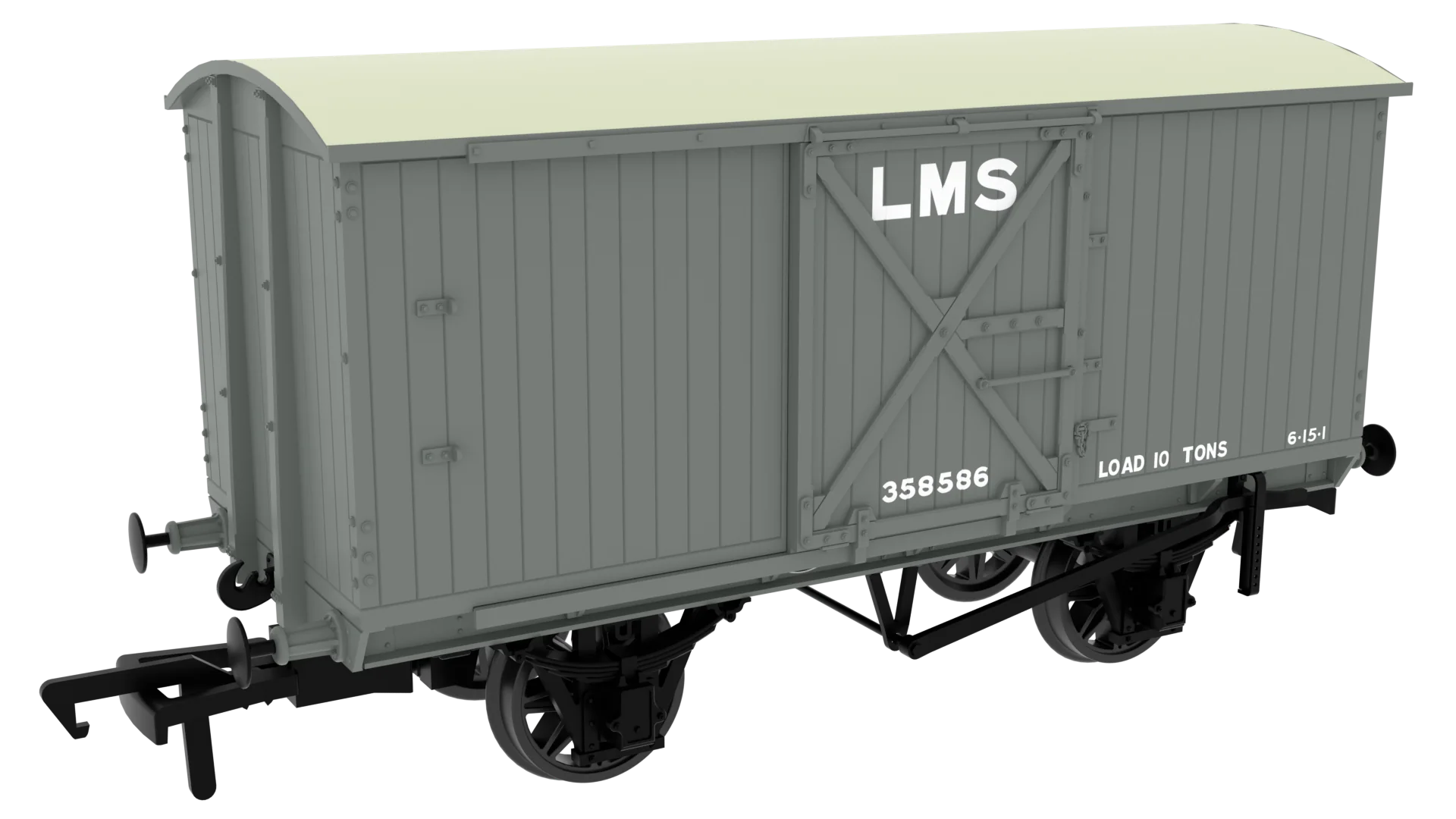983010 GCR Dia. 17B Van - No. 358586 LMS Grey (pre-â36)