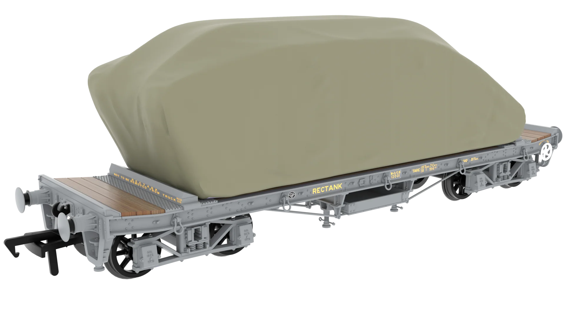 985001 WD 35T Rectank No.12001 Grey (Tank Load)
