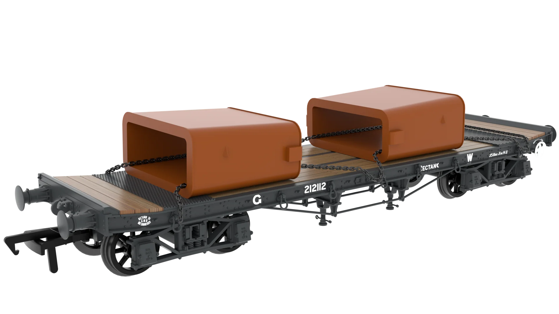 985008 WD 35T Rectank No.212112 GWR Grey 1940s (Mould Load)