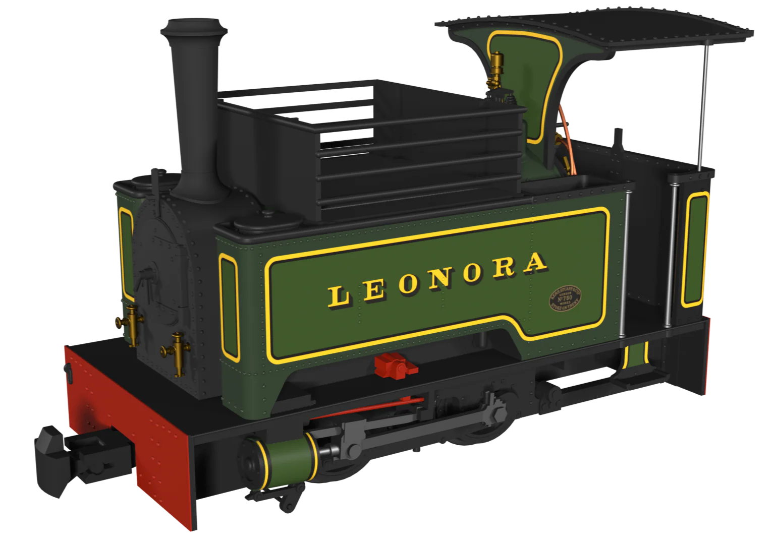 986502 Sirdar Class 0-4-0 Kerr, Stuart & Co. Long-Tank ‘Leonora’ Lined Green Steam Locomotive - DCC Fitted