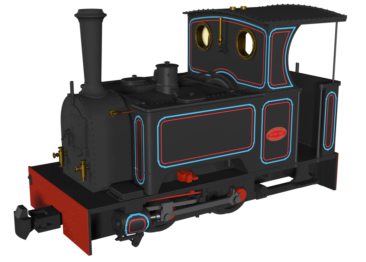 986201 Sirdar Class 0-4-0 Kerr, Stuart & Co. Short-Tank 'What If' - Penrhyn Lined Black Steam Locomotive