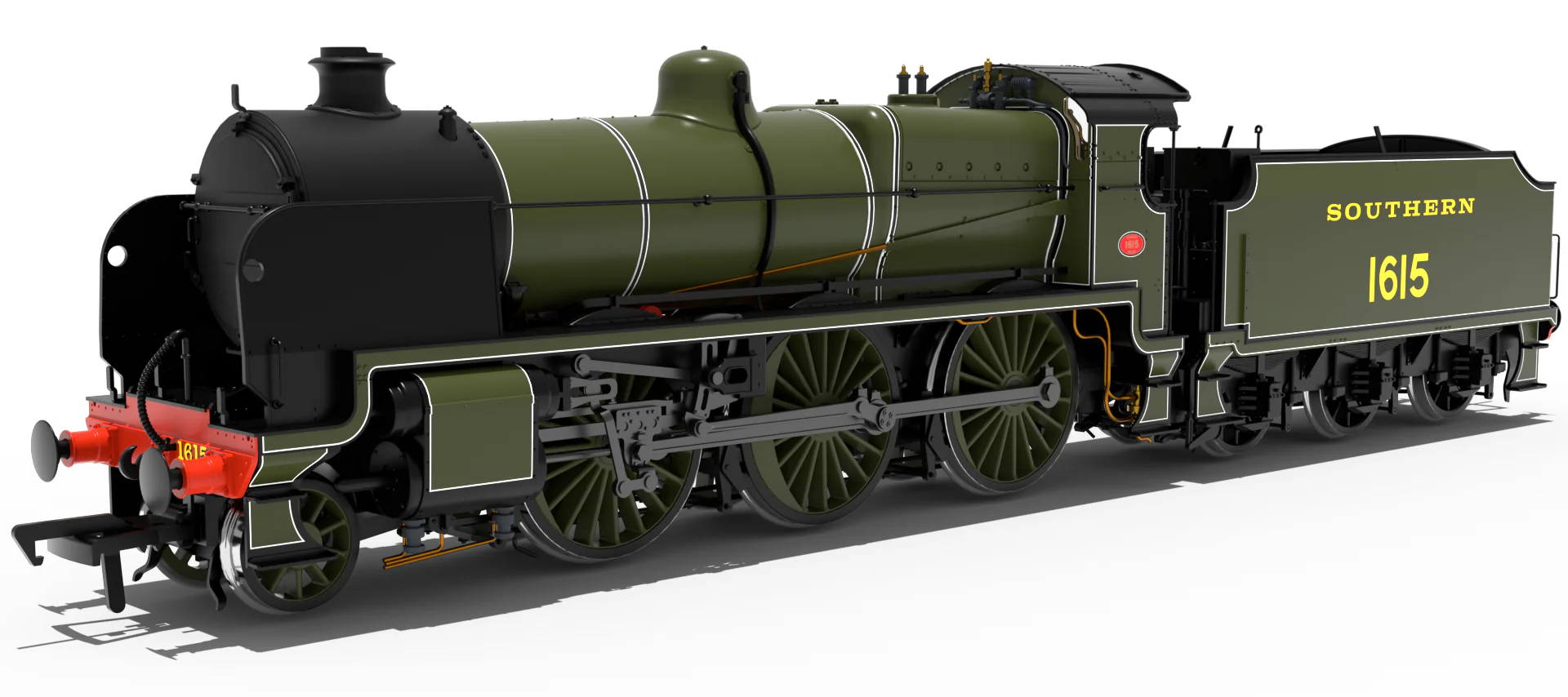 992002 SR U Class 2-6-0 No.1615 - SR Lined Olive Steam Locomotive