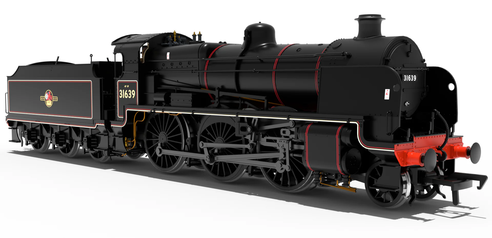 992010 SR U Class 2-6-0 No.31639 - BR Lined Black Late Crest Steam Locomotive - Image 2