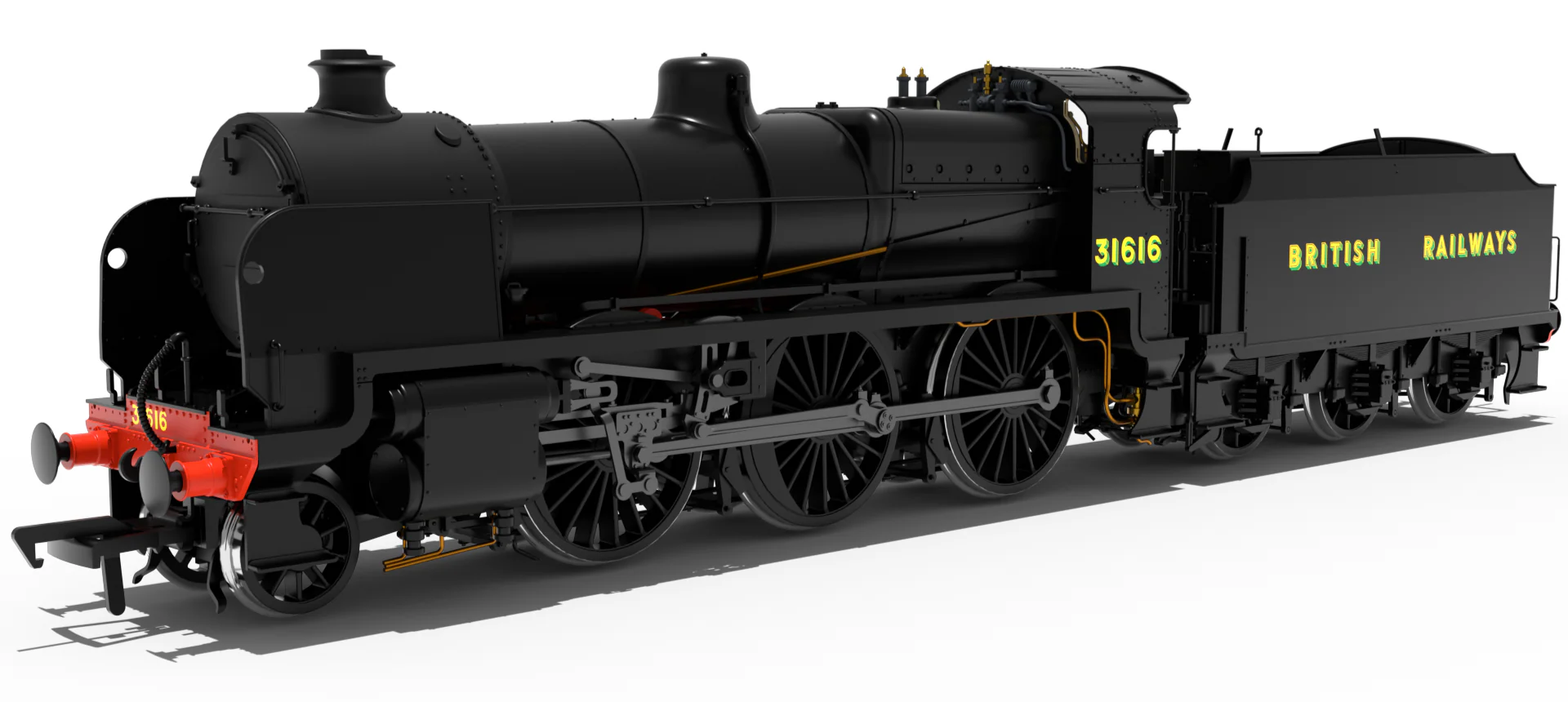 992005 SR U Class 2-6-0 No.31616 - BR Black & Sunshine Lettering Steam Locomotive