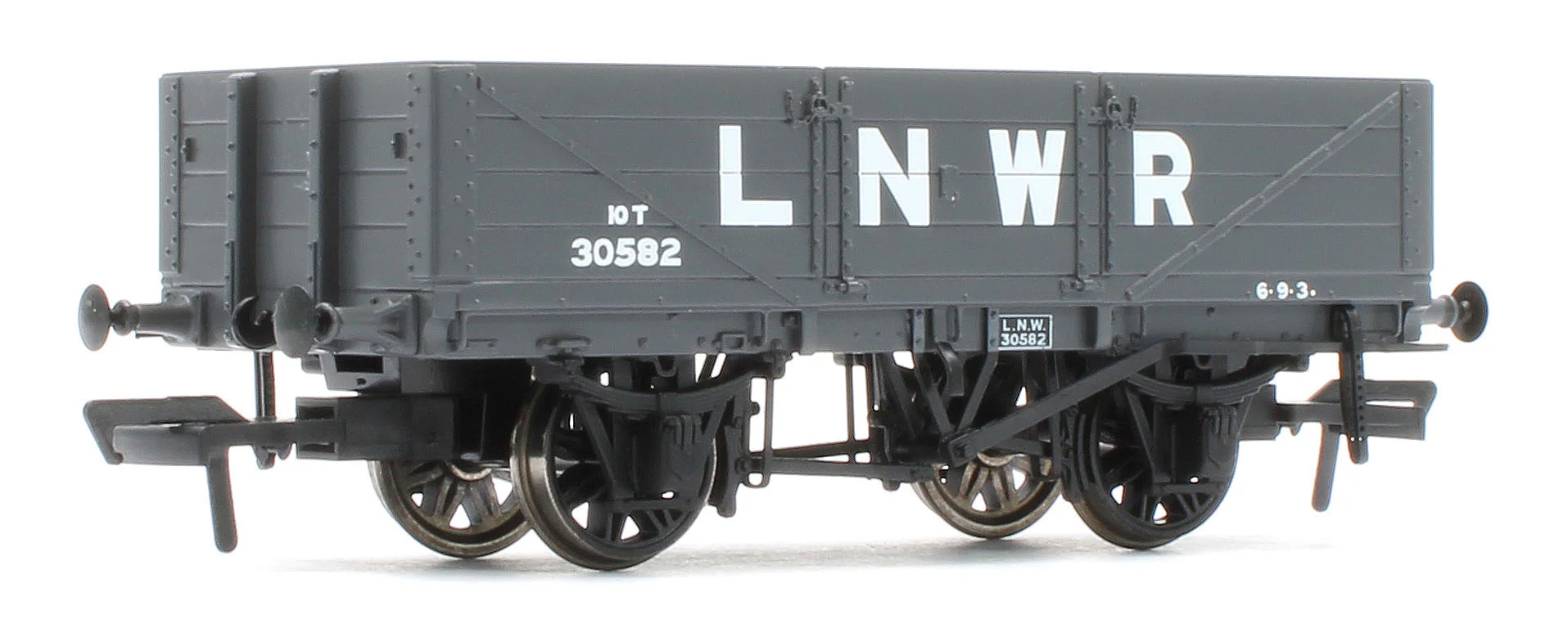 950004 LNWR D84 4-Plank Open LNWR Grey No.30582 - Image 3