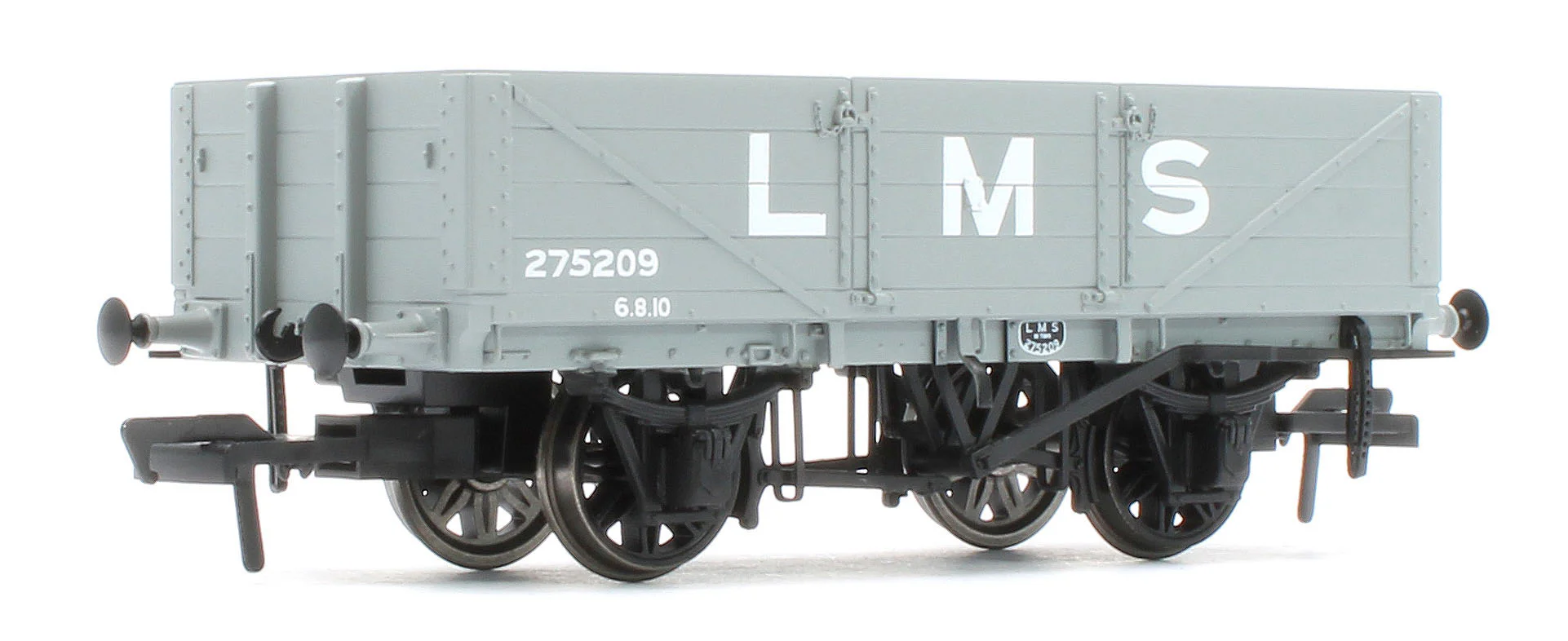 950005 LNWR D84 4-Plank Open LMS Grey (pre-1936) No.275209 - Image 3