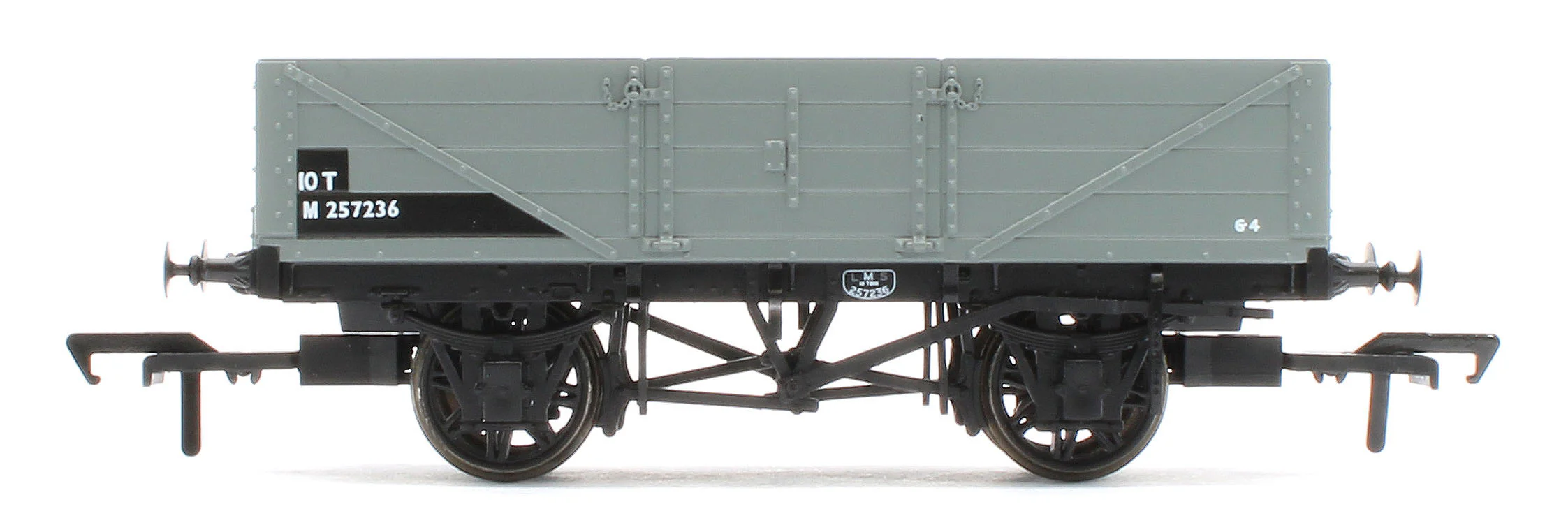 950017 LNWR D90 4-Plank Open BR Grey No.257236 - Image 2