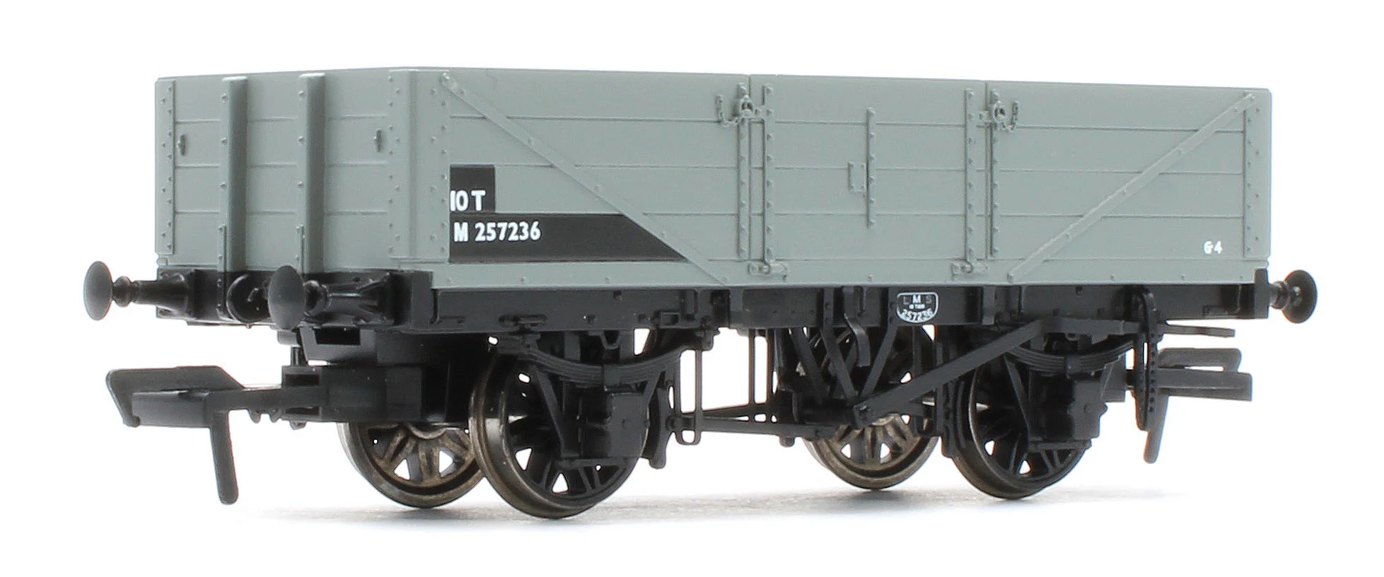 950017 LNWR D90 4-Plank Open BR Grey No.257236 - Image 3
