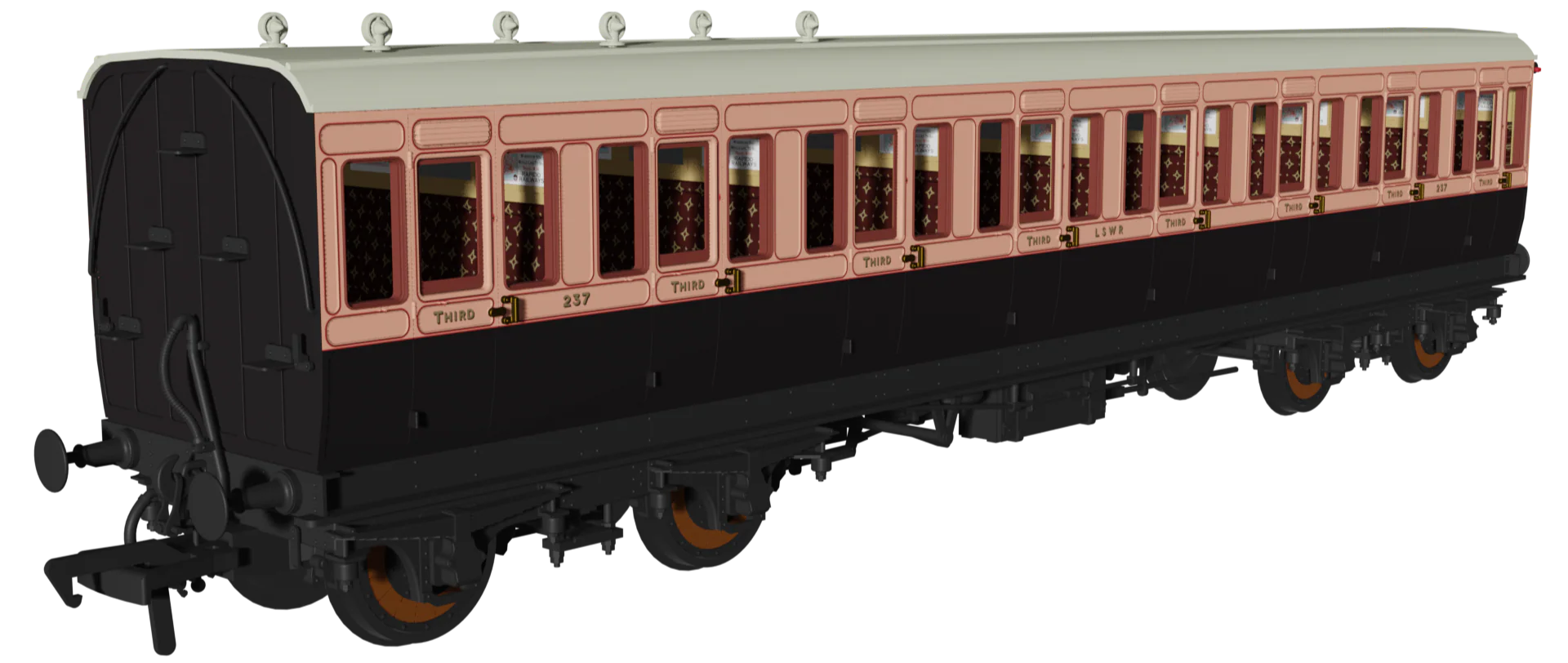 978101 ‘Evolution’ 48’ London and South Western Railway Salmon and Brown No.1225, 237 & 736 Triple Pack - Image 3