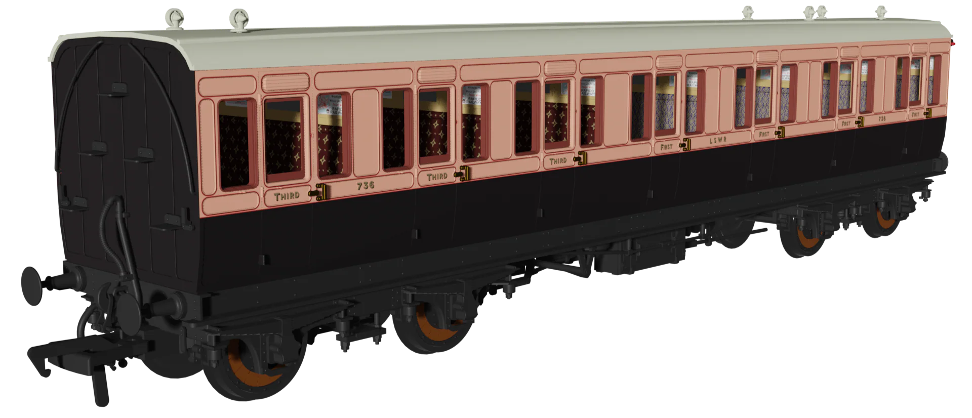 978101 ‘Evolution’ 48’ London and South Western Railway Salmon and Brown No.1225, 237 & 736 Triple Pack - Image 4