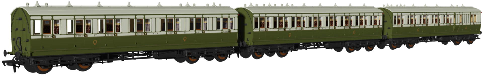 978113 āEvolutionā 48ā Highland Railway Green and White No.12, 47 & 97 Triple Pack