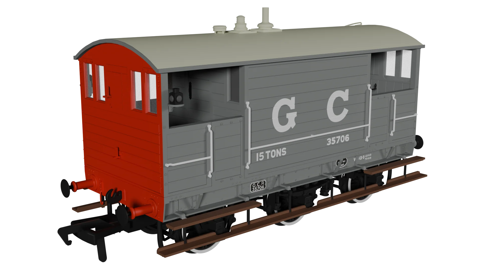 975001 GCR 15T 6w Brake - GC Grey No.35706