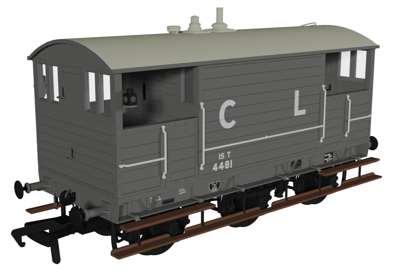 975005 GCR 15T 6w Brake - CLC (Late) Grey No.4481