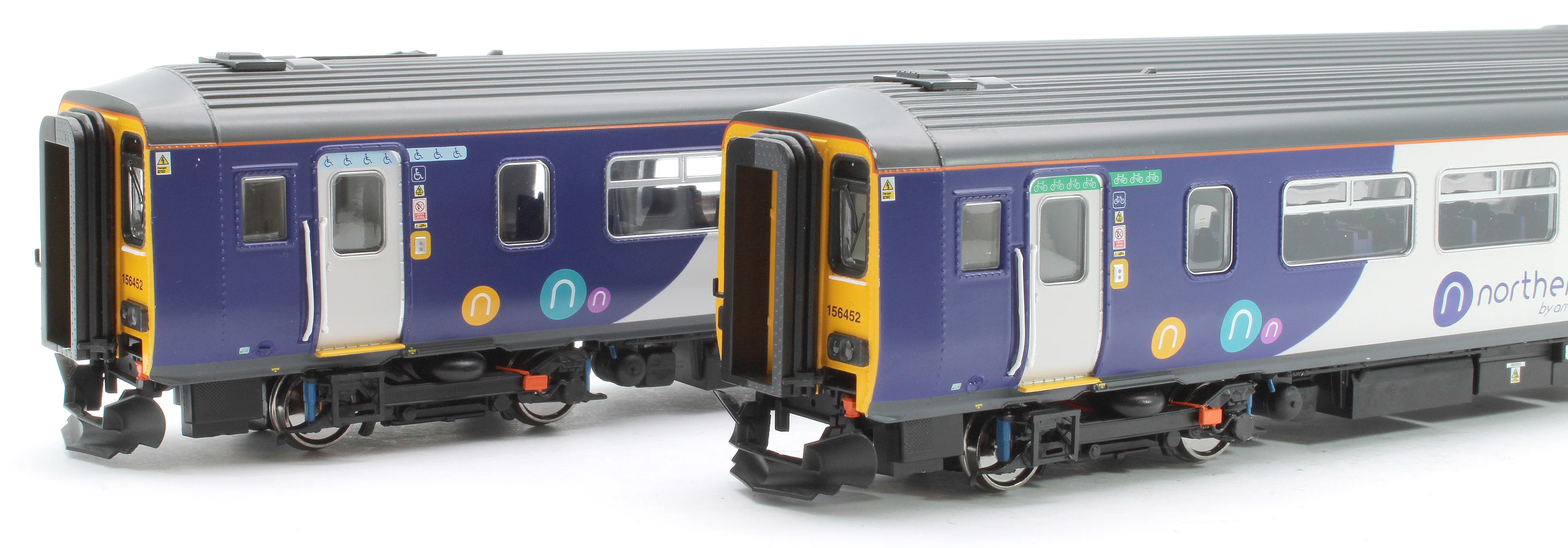 RT156-411 Class 156 Northern White Livery 2 Car DMU '156452' - Image 2