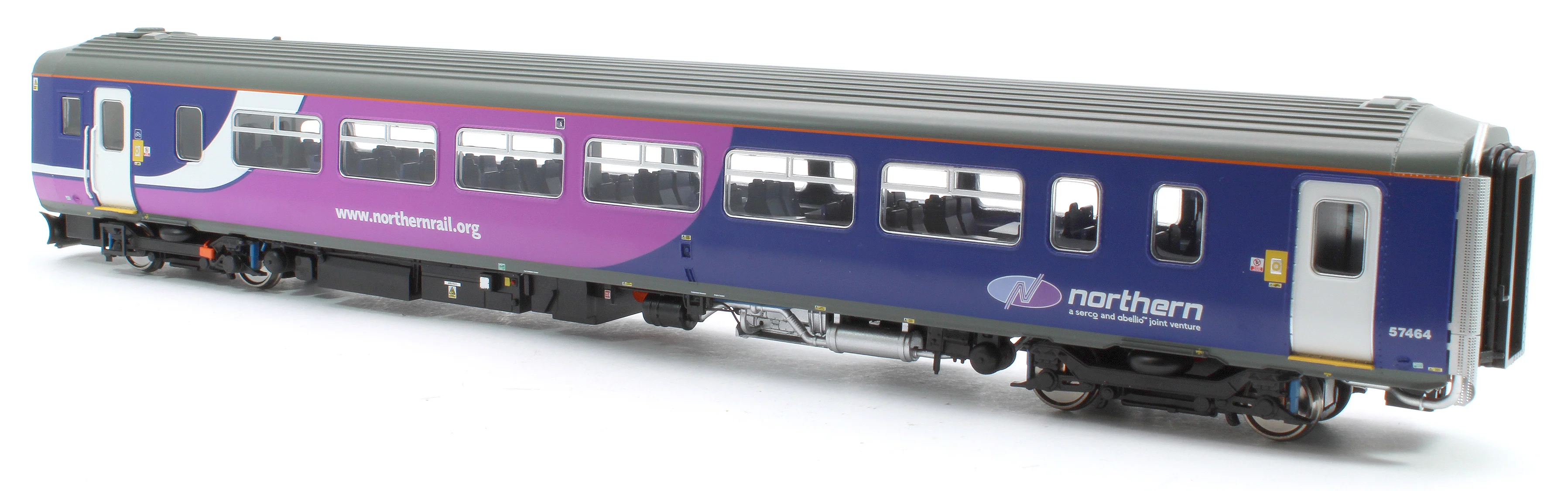RT156-421 Class 156 Northern Midnight Blue Livery 2 Car DMU '156464' - Image 10